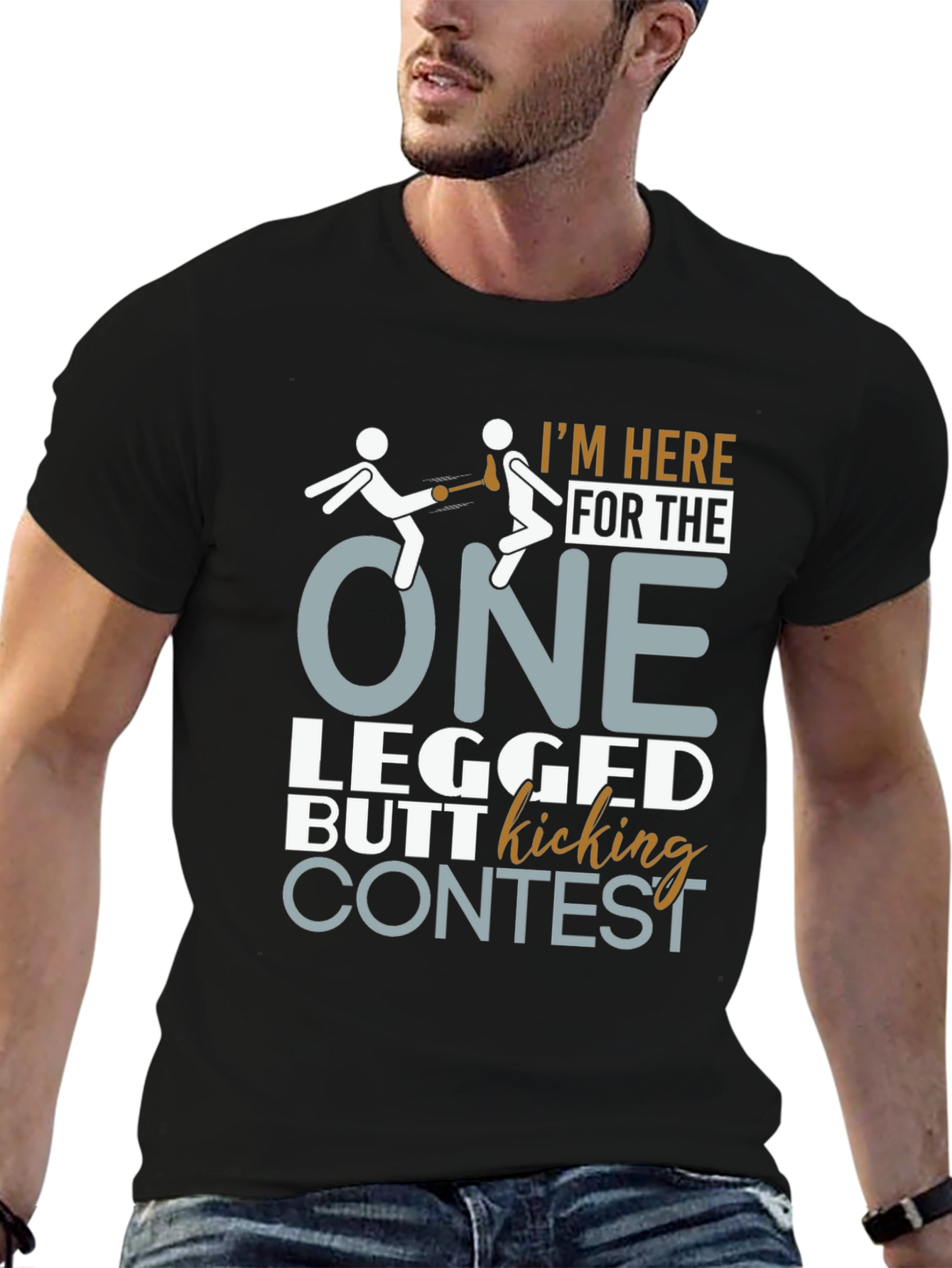 One Legged Butt Kicking Contest T-Shirt