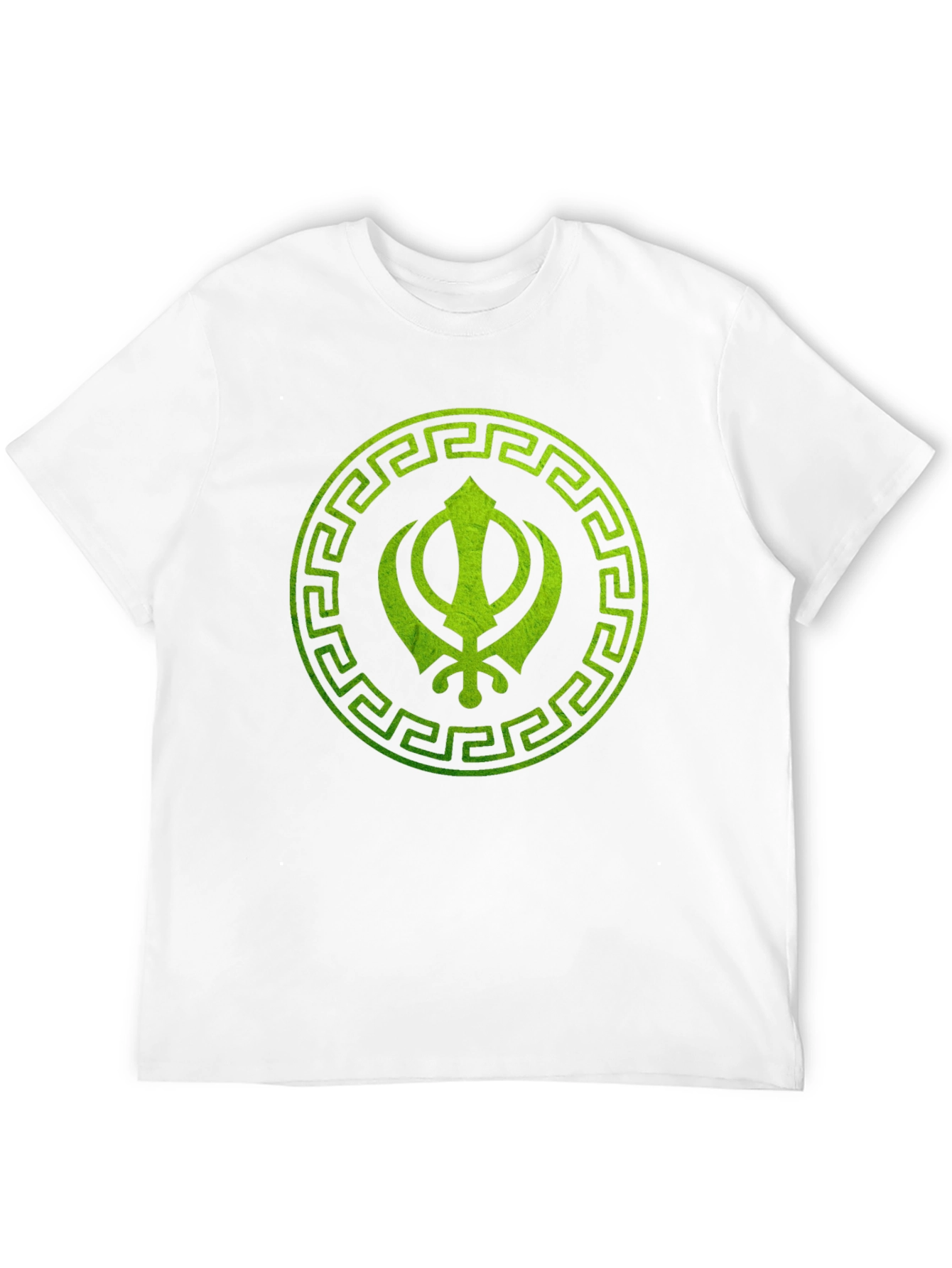 Sikh Symbol Printed Black T-Shirt