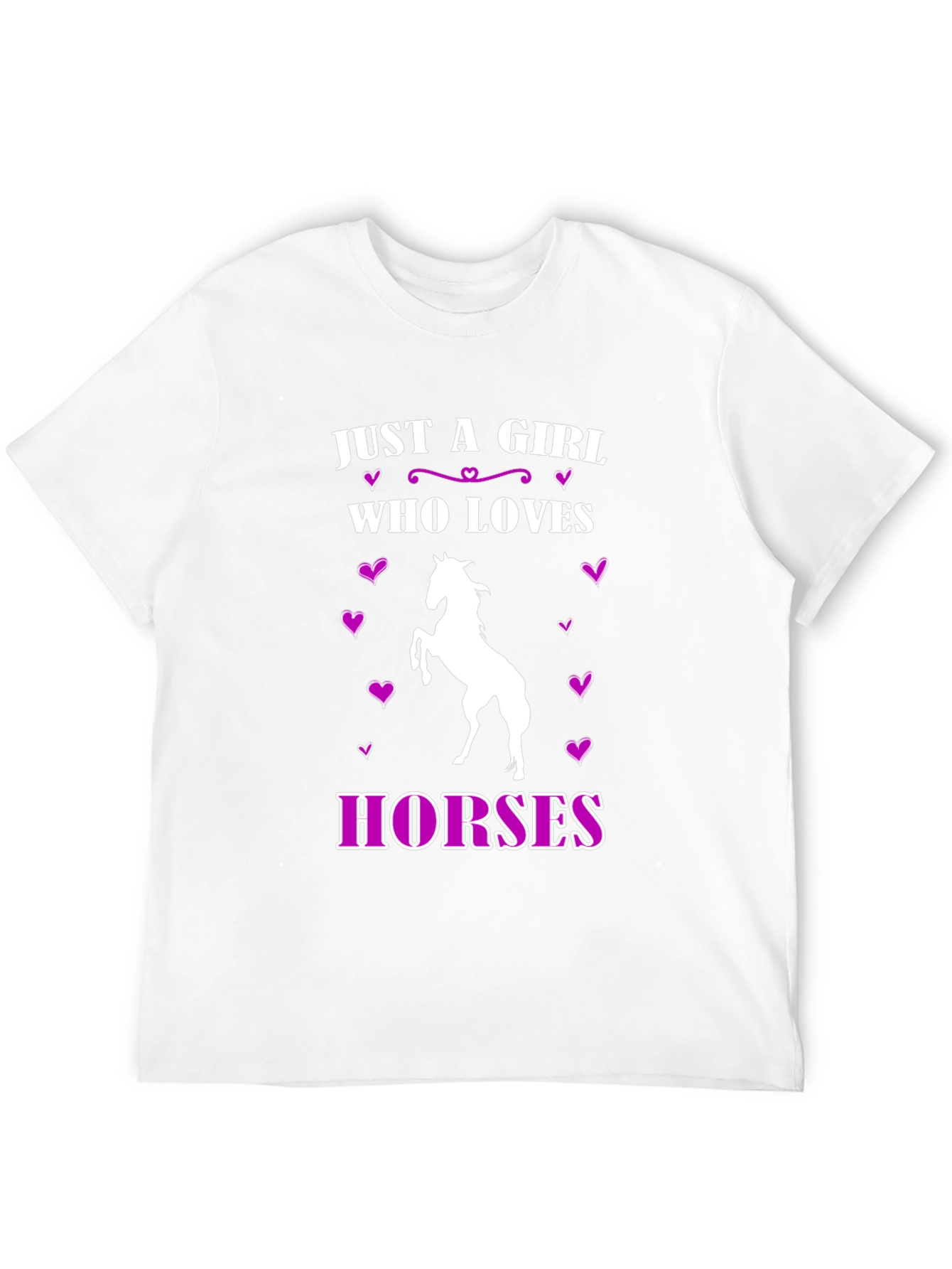 Girl Who Loves Horses Graphic T-Shirt