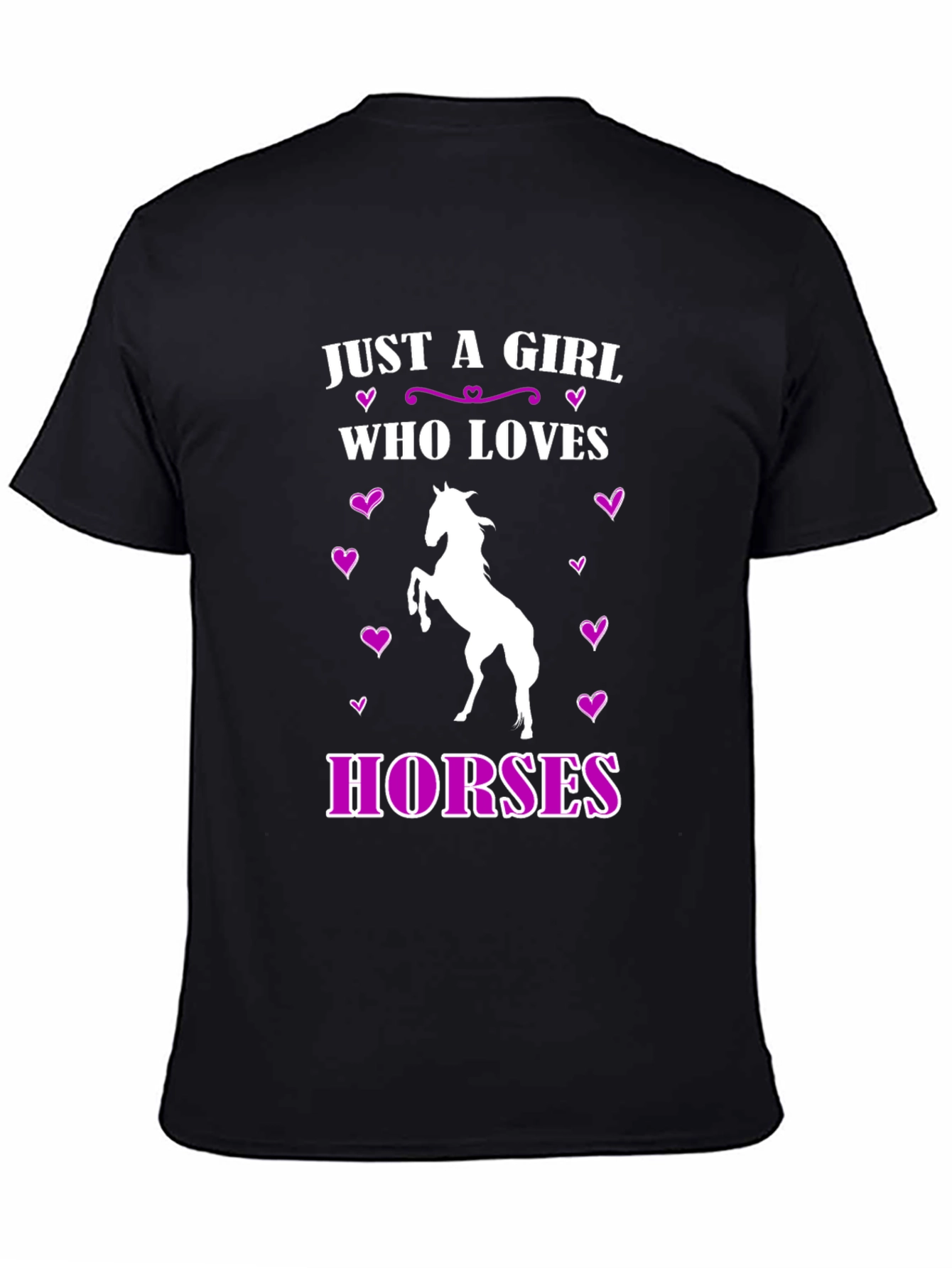 Girl Who Loves Horses Graphic T-Shirt