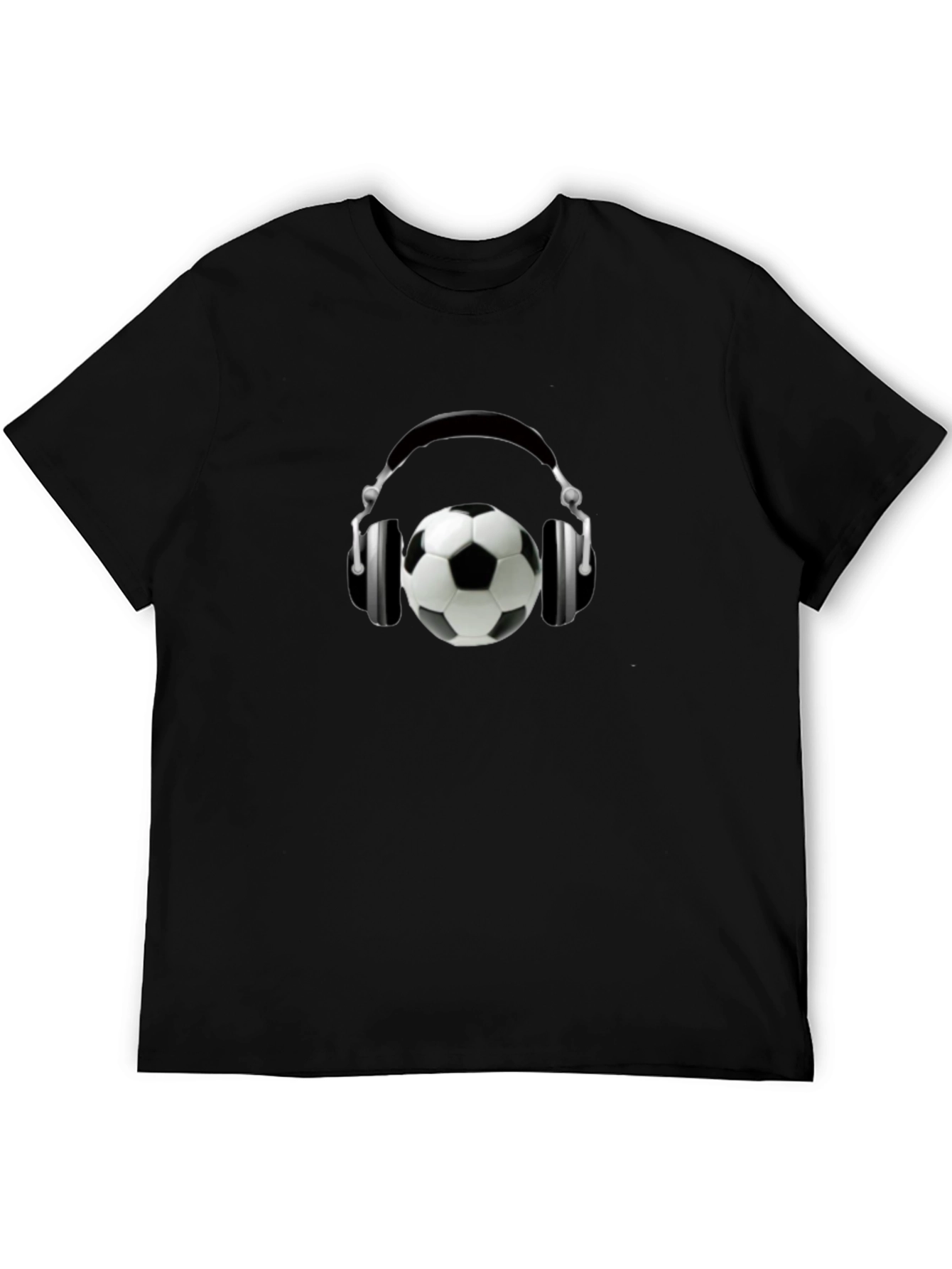 Soccer Beats Tee - Stylish Soccer Ball Headphones T-Shirt