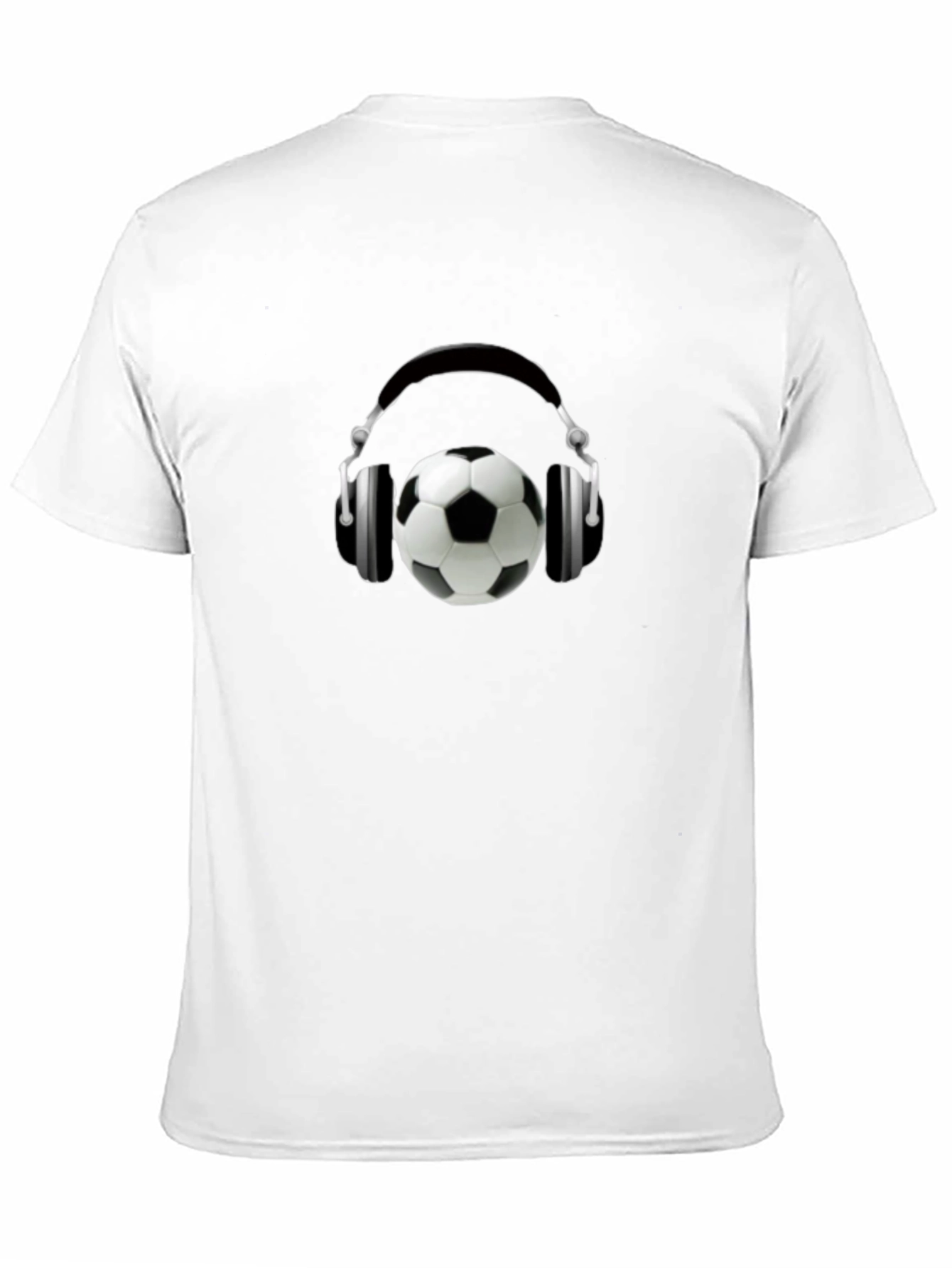 Soccer Beats Tee - Stylish Soccer Ball Headphones T-Shirt
