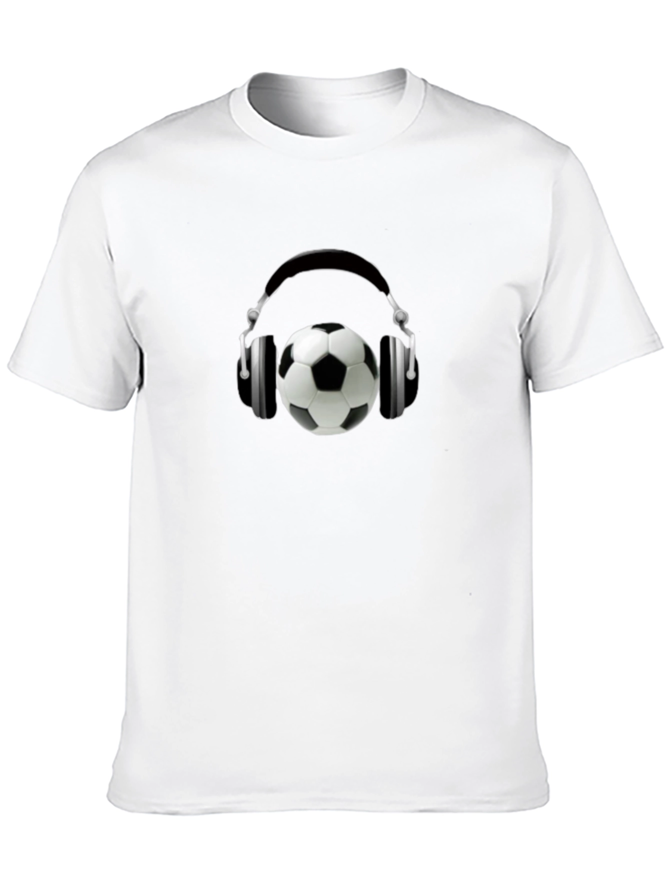 Soccer Beats Tee - Stylish Soccer Ball Headphones T-Shirt