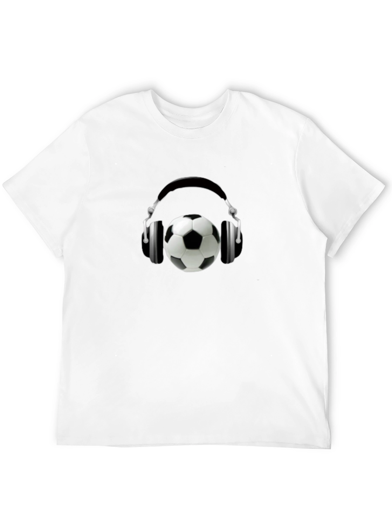 Soccer Beats Tee - Stylish Soccer Ball Headphones T-Shirt