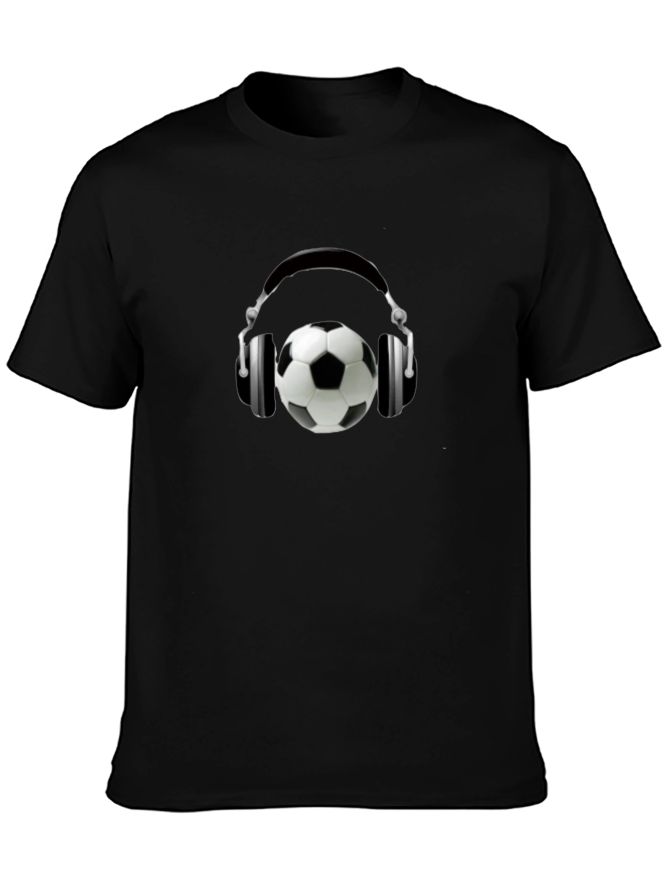 Soccer Beats Tee - Stylish Soccer Ball Headphones T-Shirt
