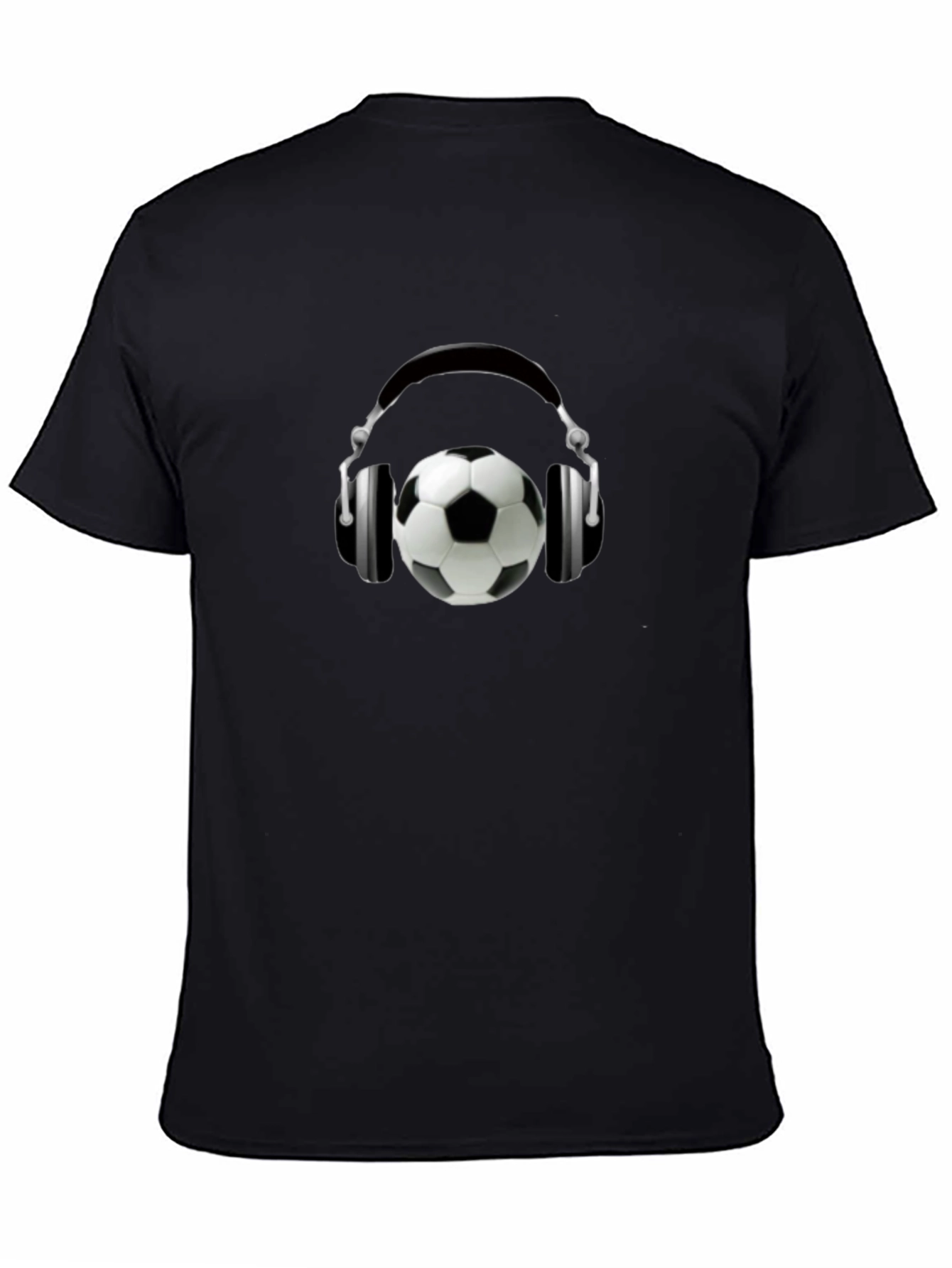 Soccer Beats Tee - Stylish Soccer Ball Headphones T-Shirt