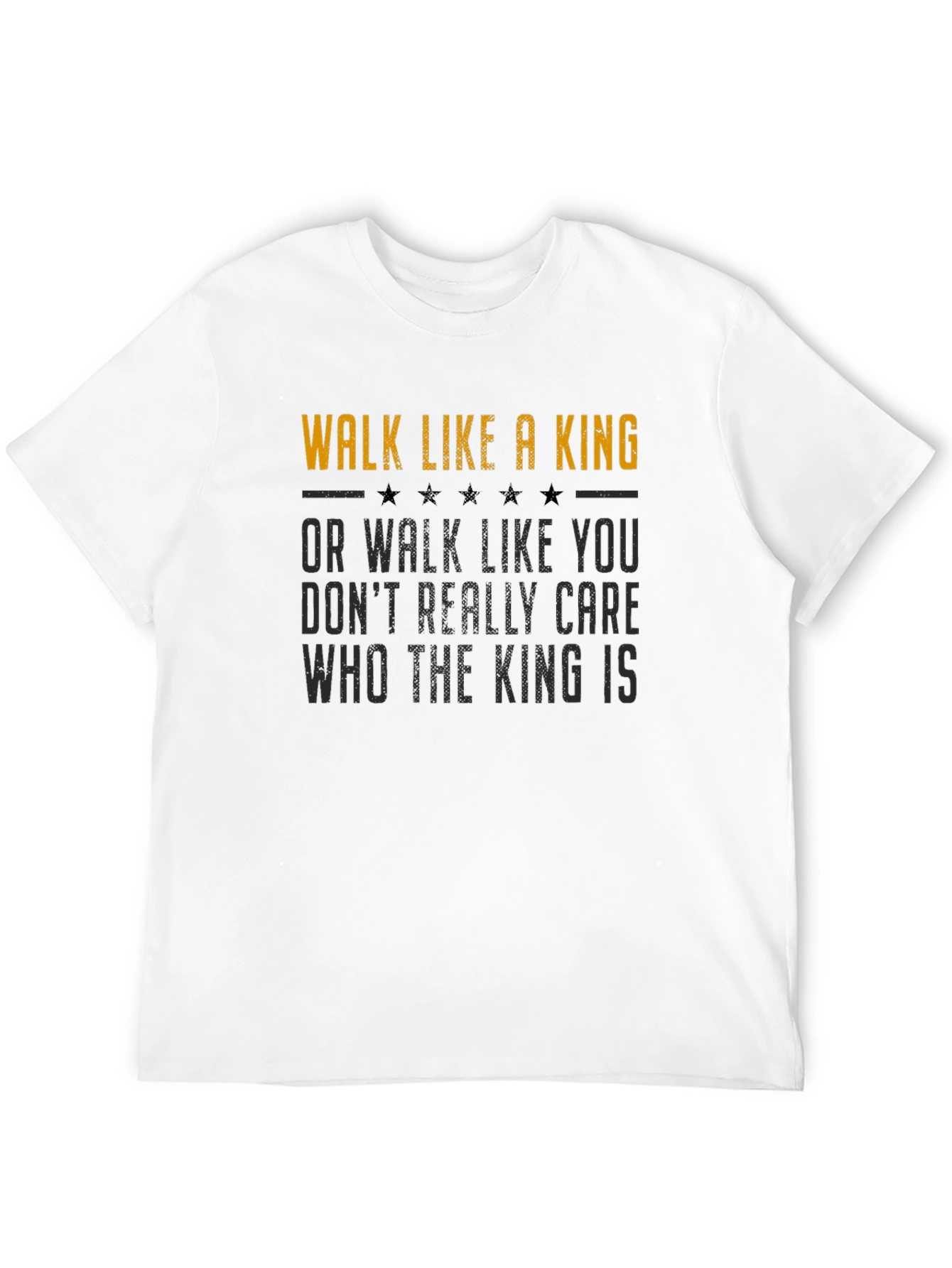 Walk Like A King Black Graphic Tee