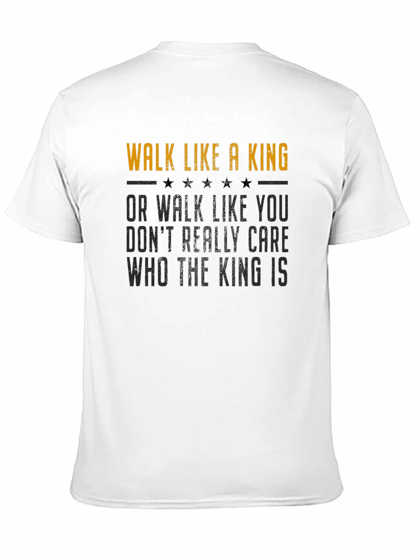 Walk Like A King Black Graphic Tee