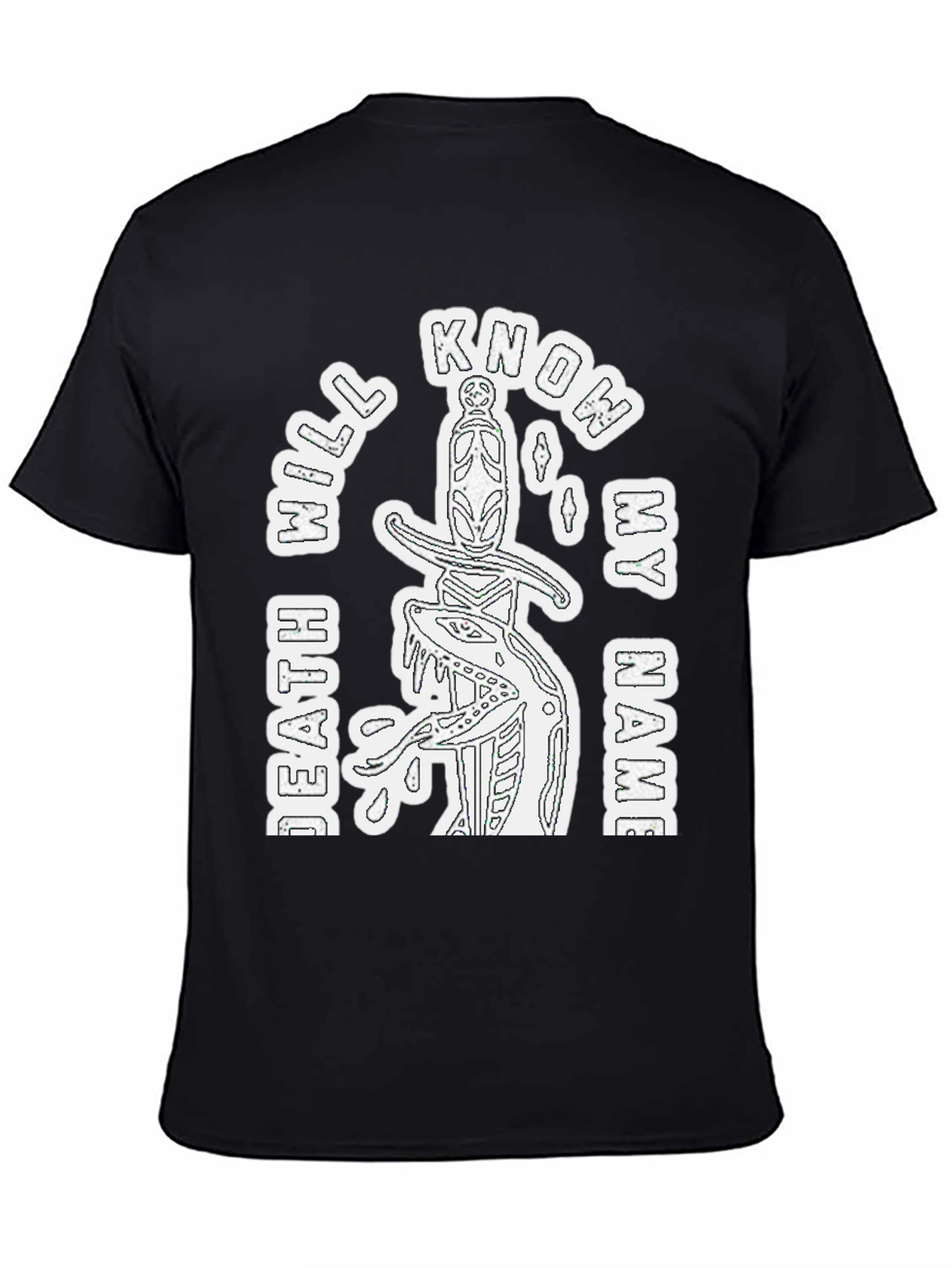 Know My Name Graphic Tee - Black Casual T-Shirt