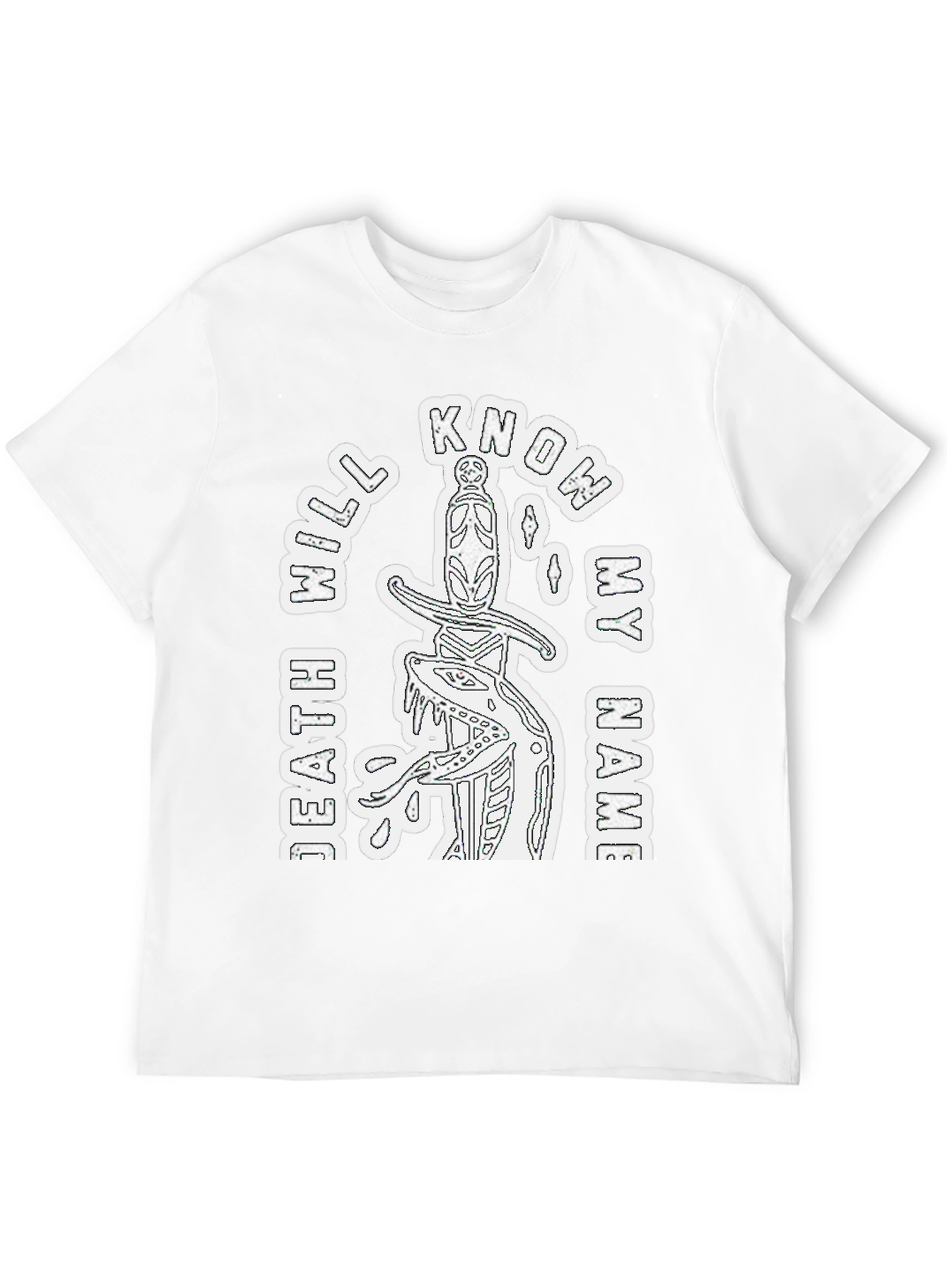 Know My Name Graphic Tee - Black Casual T-Shirt