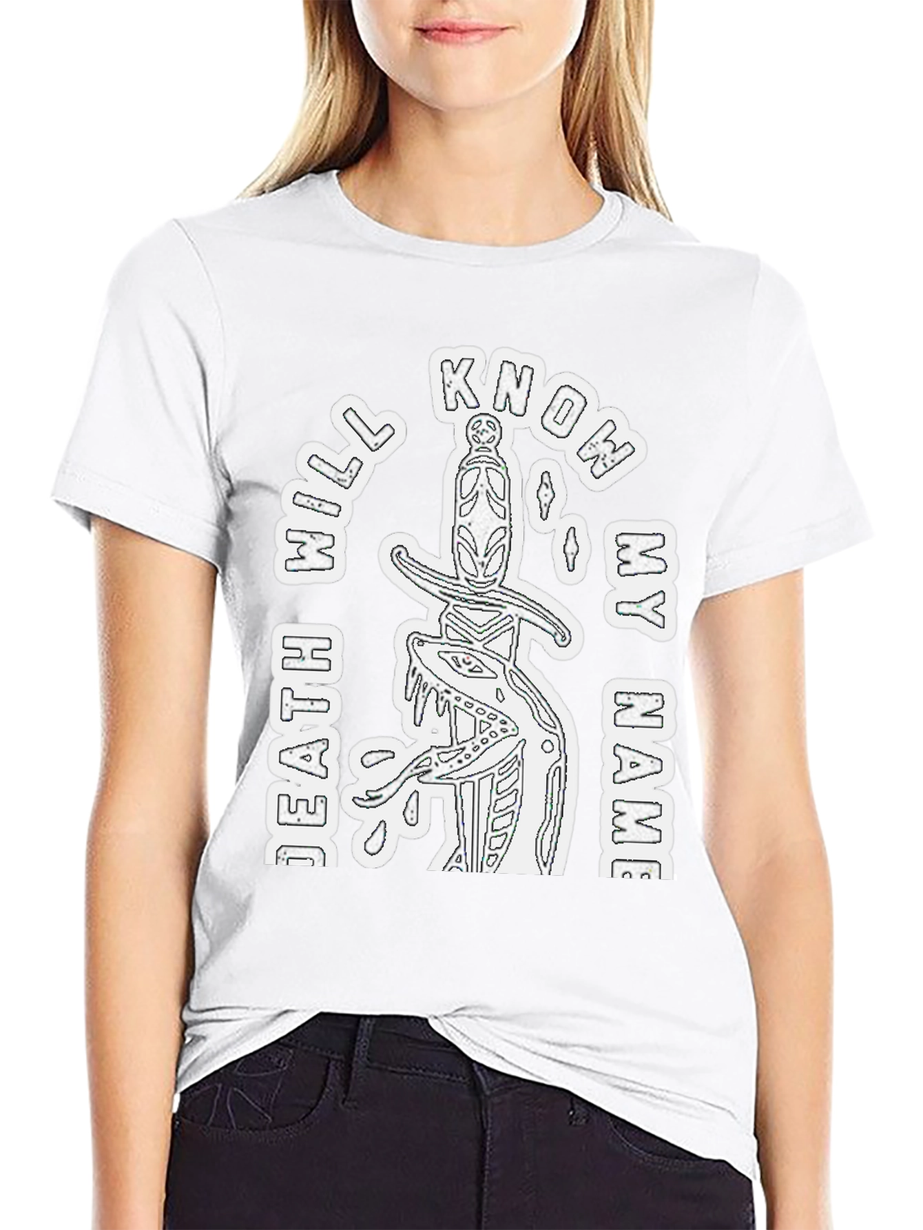 Know My Name Graphic Tee - Black Casual T-Shirt