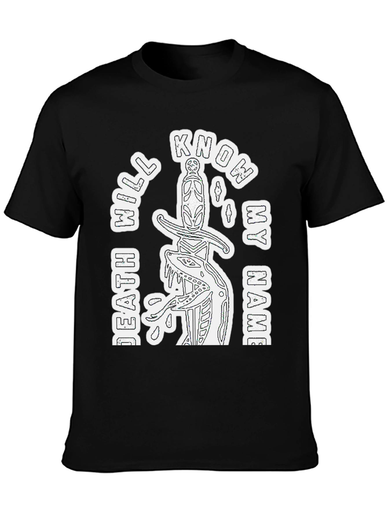 Know My Name Graphic Tee - Black Casual T-Shirt