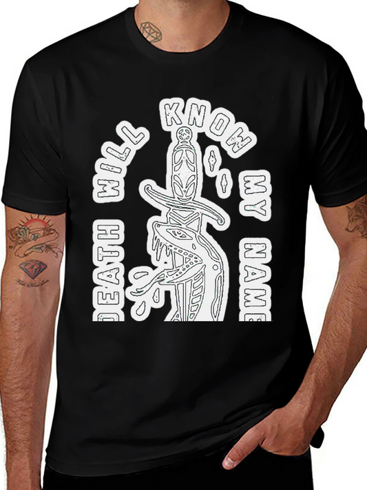 Know My Name Graphic Tee - Black Casual T-Shirt