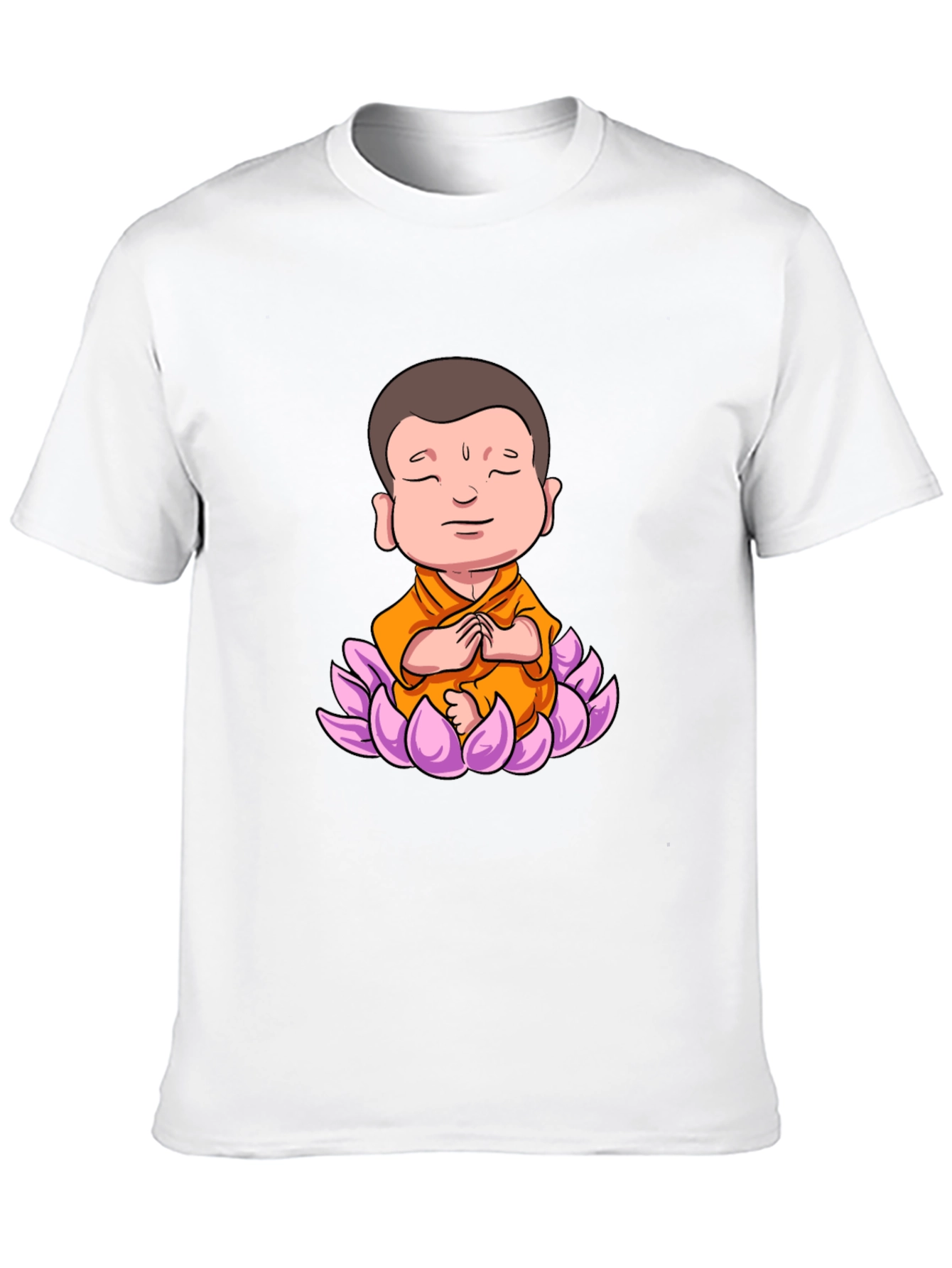 Lotus Buddha Graphic Tee - Peaceful Meditating Design