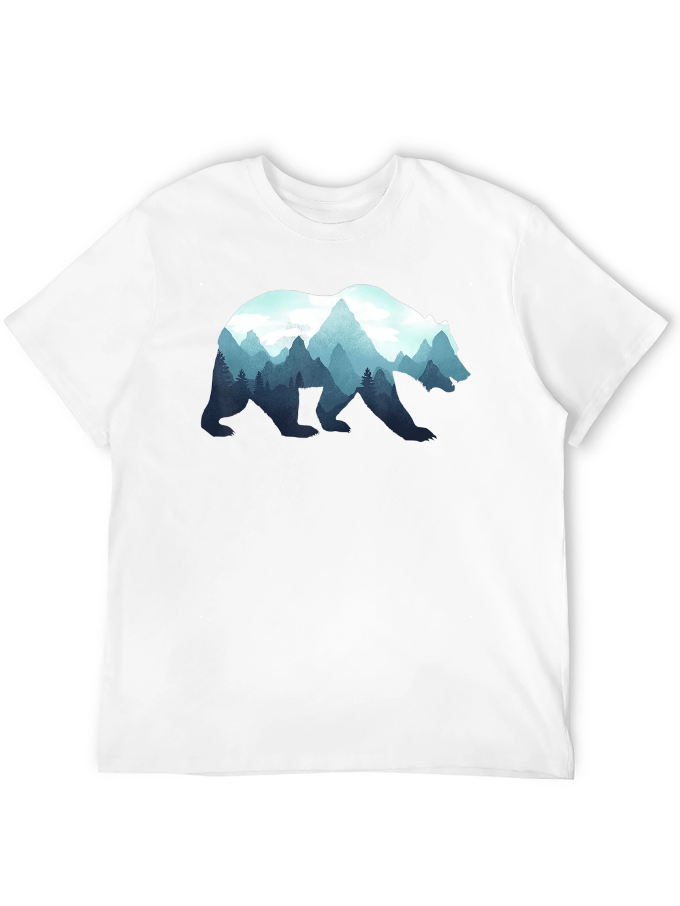 Nature Bear Graphic T-Shirt - Stylish Mens Tee
