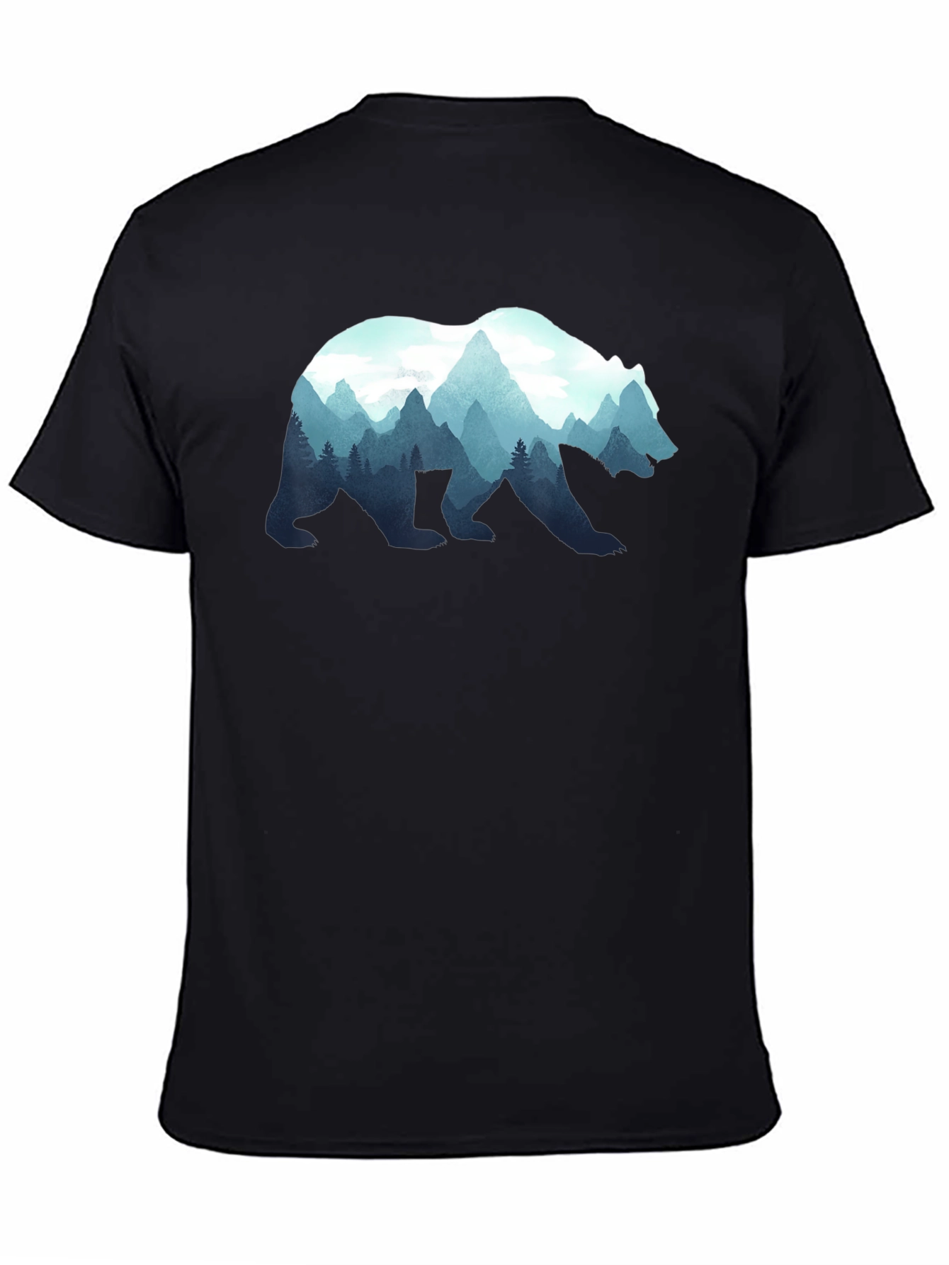 Nature Bear Graphic T-Shirt - Stylish Mens Tee
