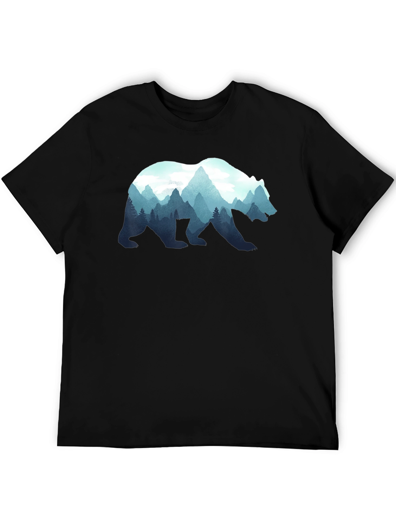 Nature Bear Graphic T-Shirt - Stylish Mens Tee
