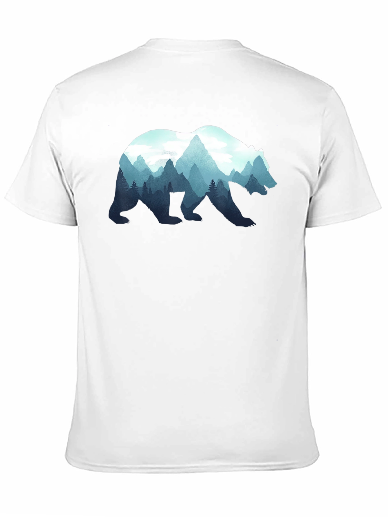 Nature Bear Graphic T-Shirt - Stylish Mens Tee