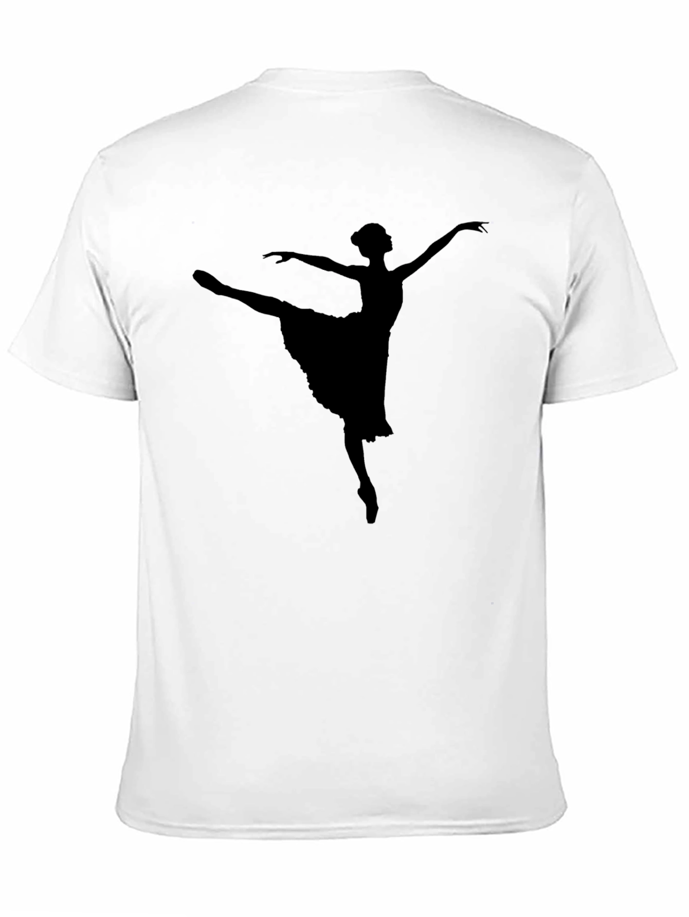 Black Ballet Dancer Silhouette T-Shirt