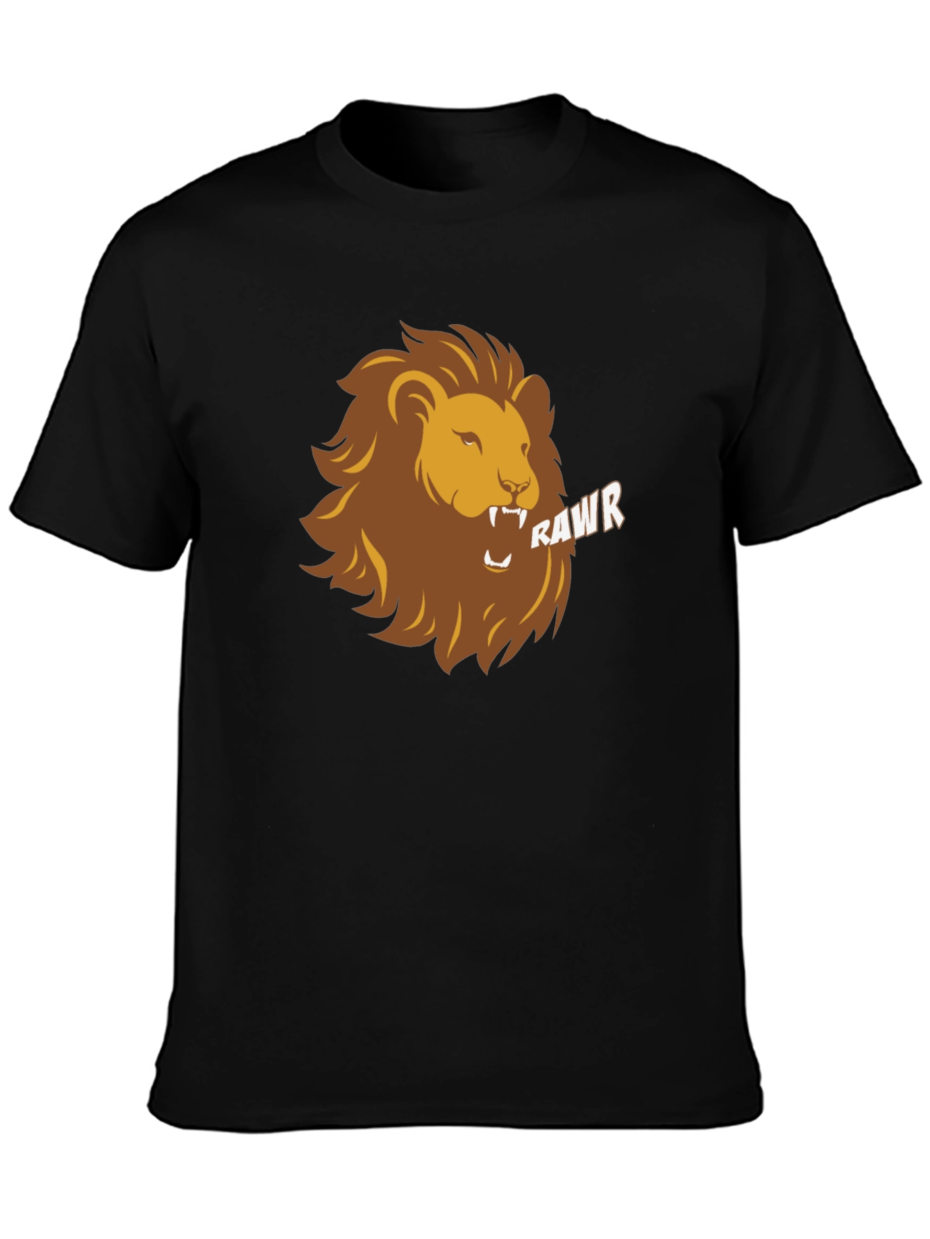 Roaring Lion Graphic Tee - Black Casual T-Shirt