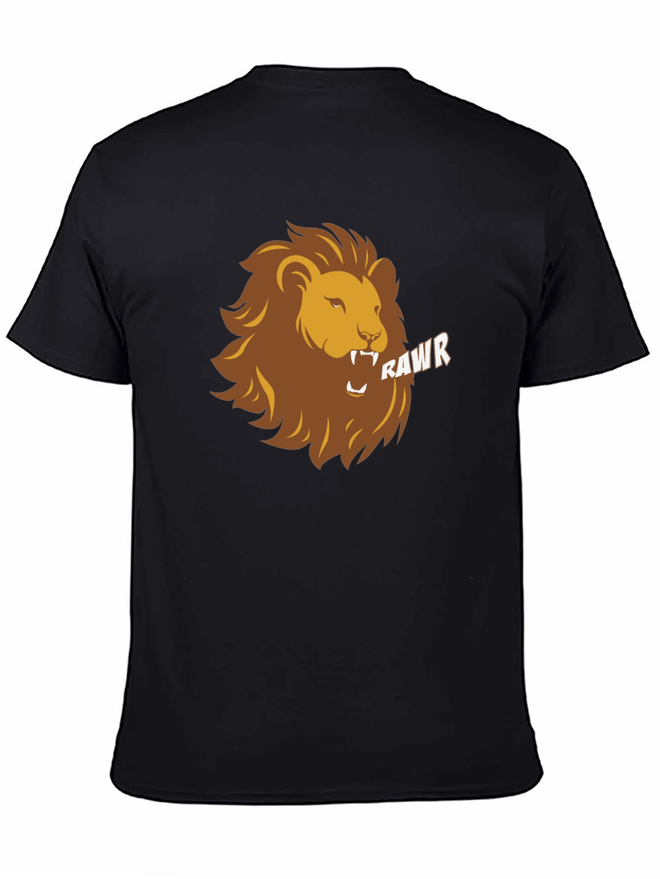 Roaring Lion Graphic Tee - Black Casual T-Shirt