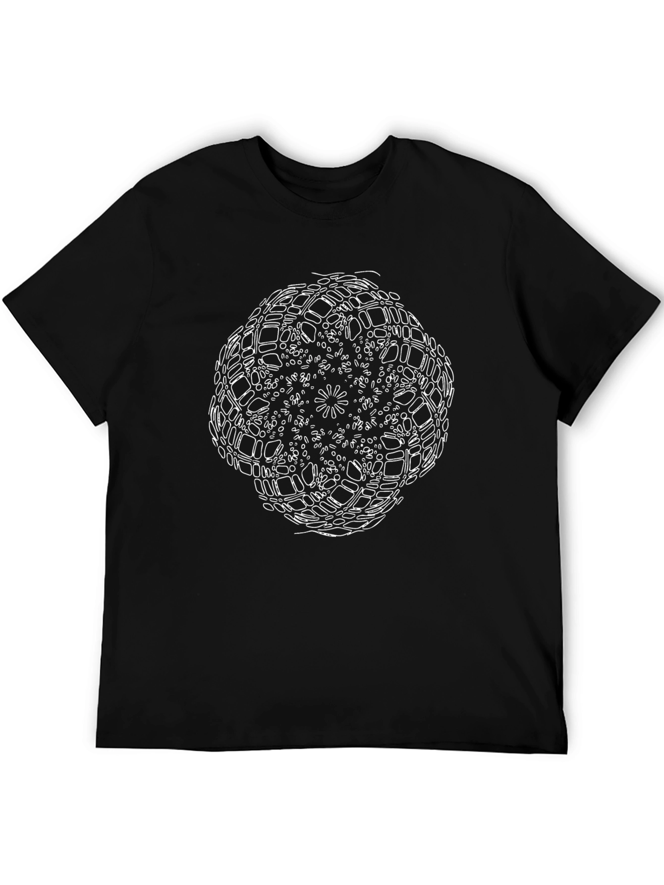 Abstract Print Black T-Shirt