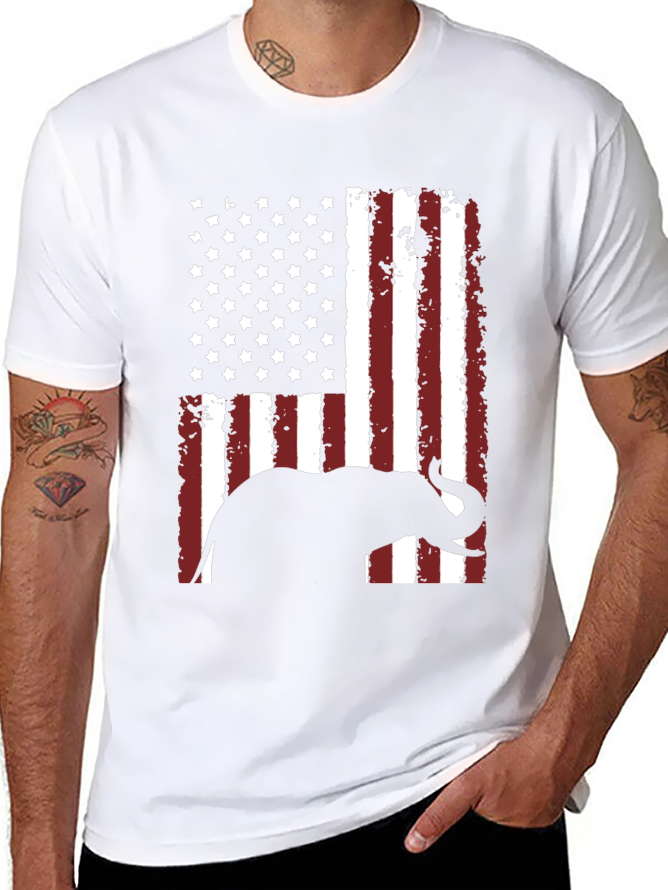 GOP Elephant Flag Graphic Tee