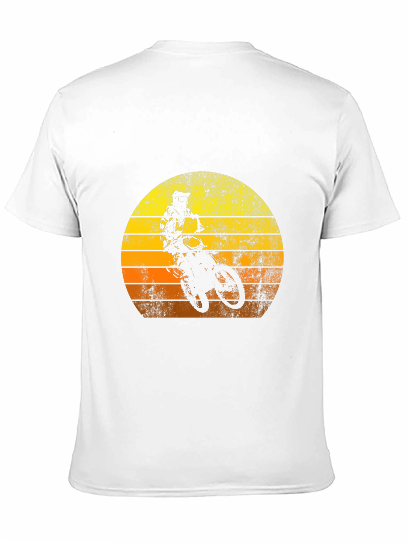 Retro Motocross Sunset T-Shirt - Black