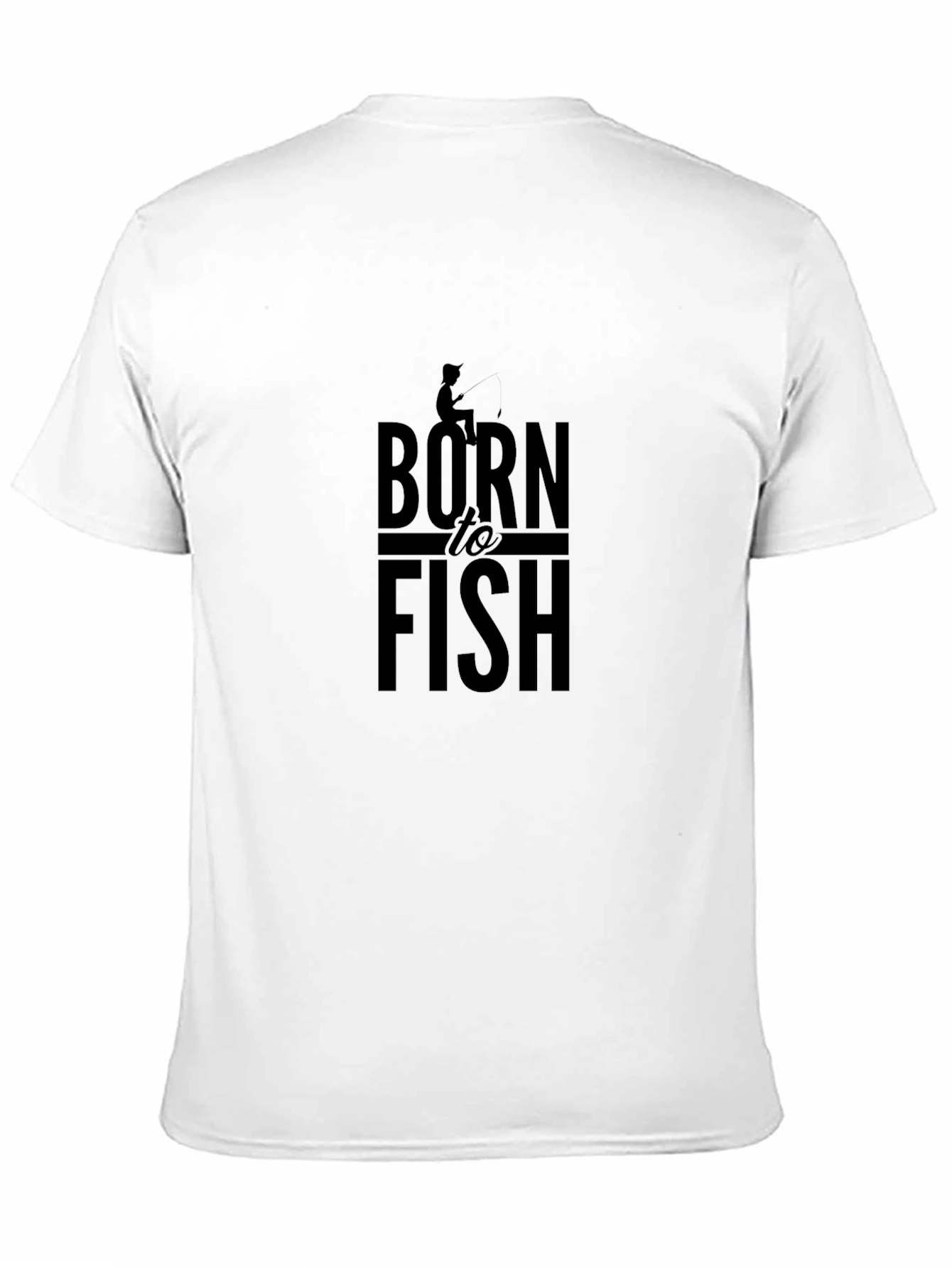 Born to Fish Graphic T-Shirt - Black