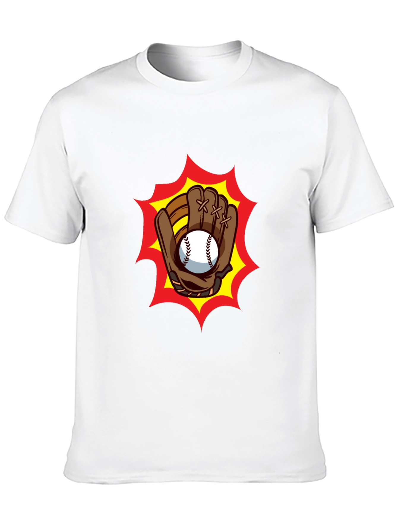 Baseball Glove Graphic Tee - Classic Black