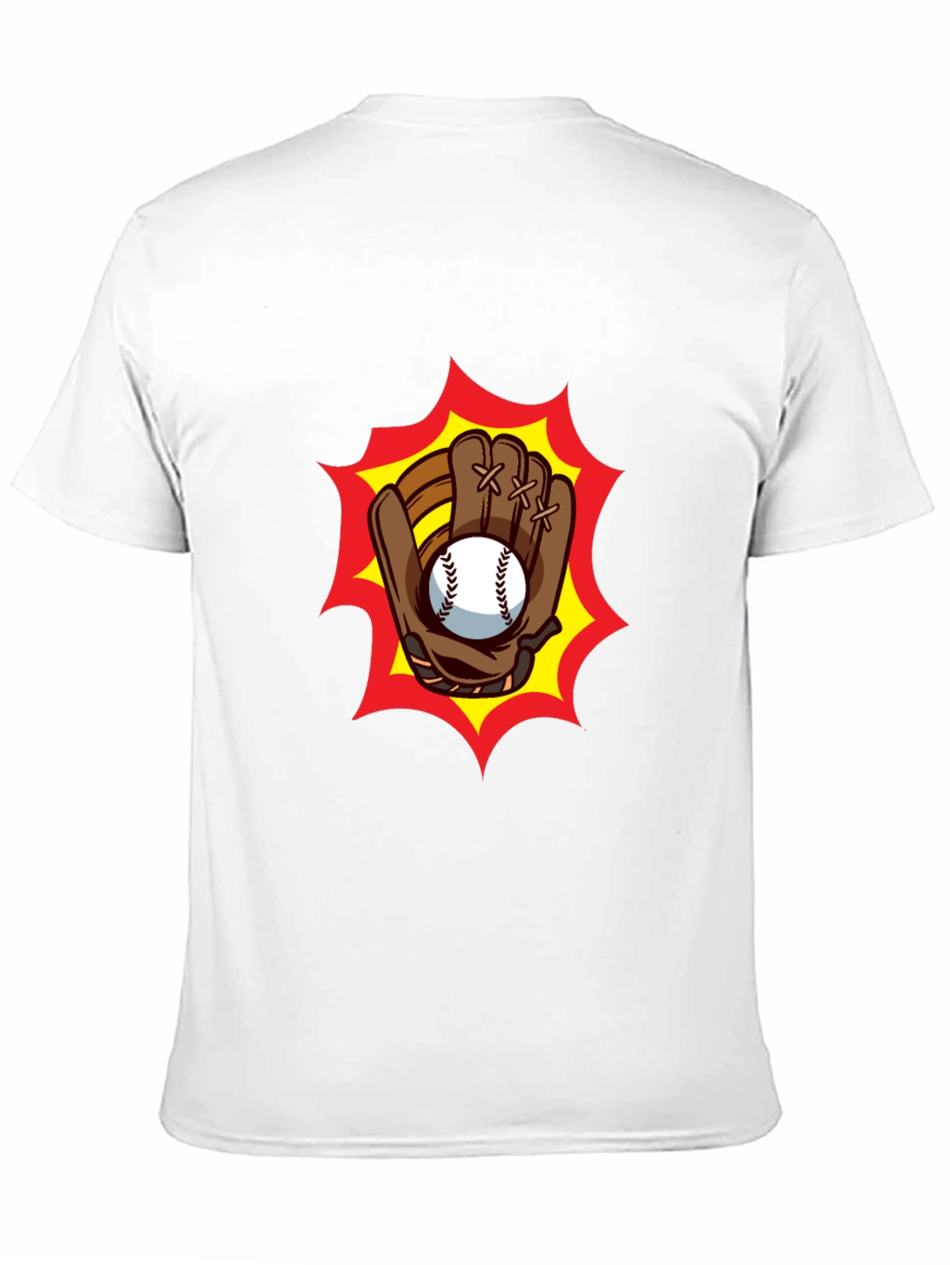 Baseball Glove Graphic Tee - Classic Black