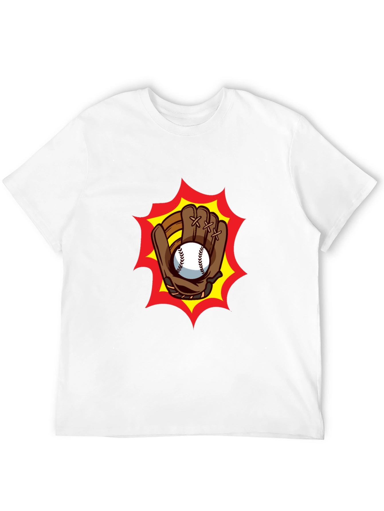 Baseball Glove Graphic Tee - Classic Black