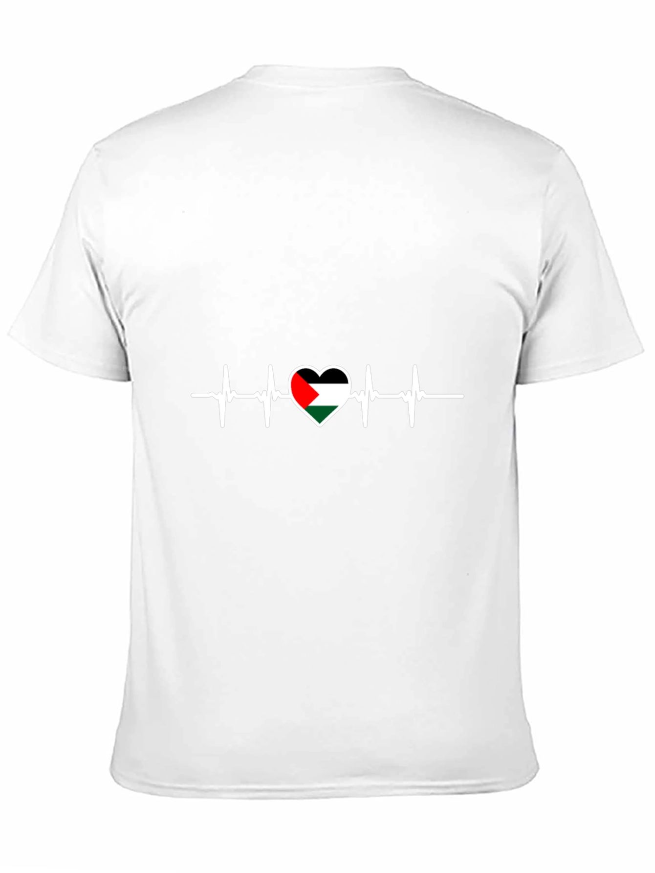 Palestine Heartbeat T-Shirt - Black