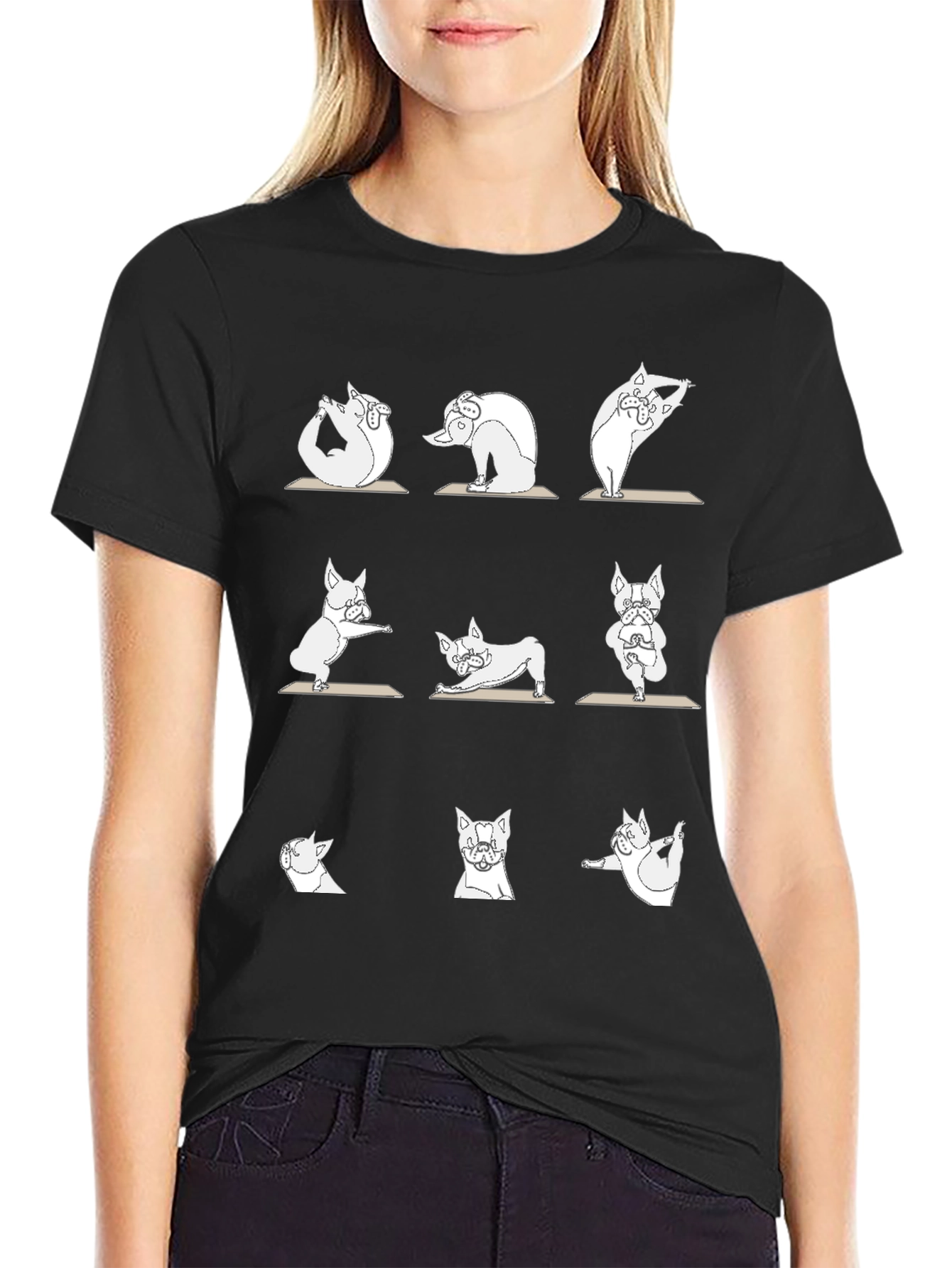 Yoga Pug T-Shirt - Zen Dog Design