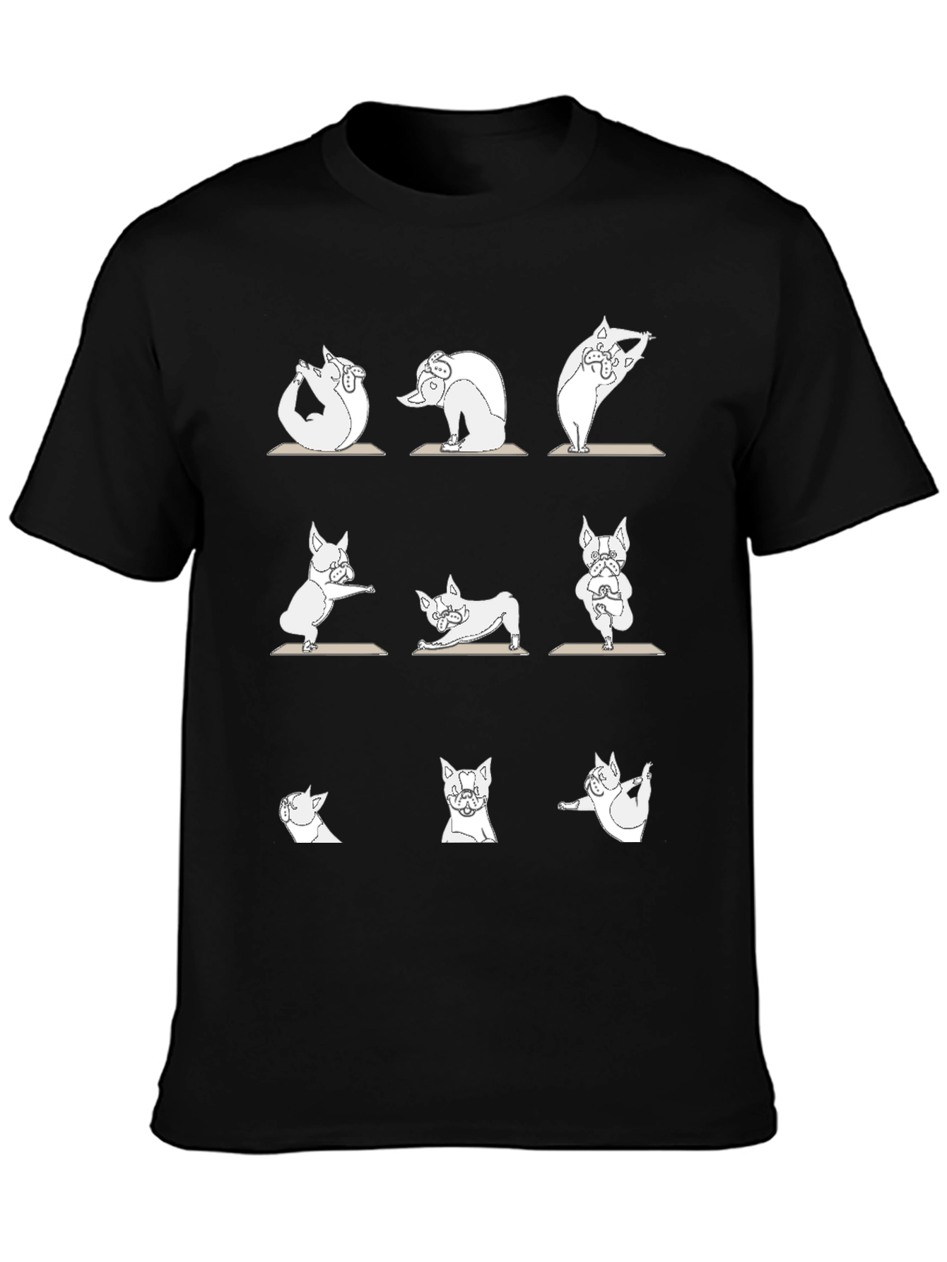 Yoga Pug T-Shirt - Zen Dog Design