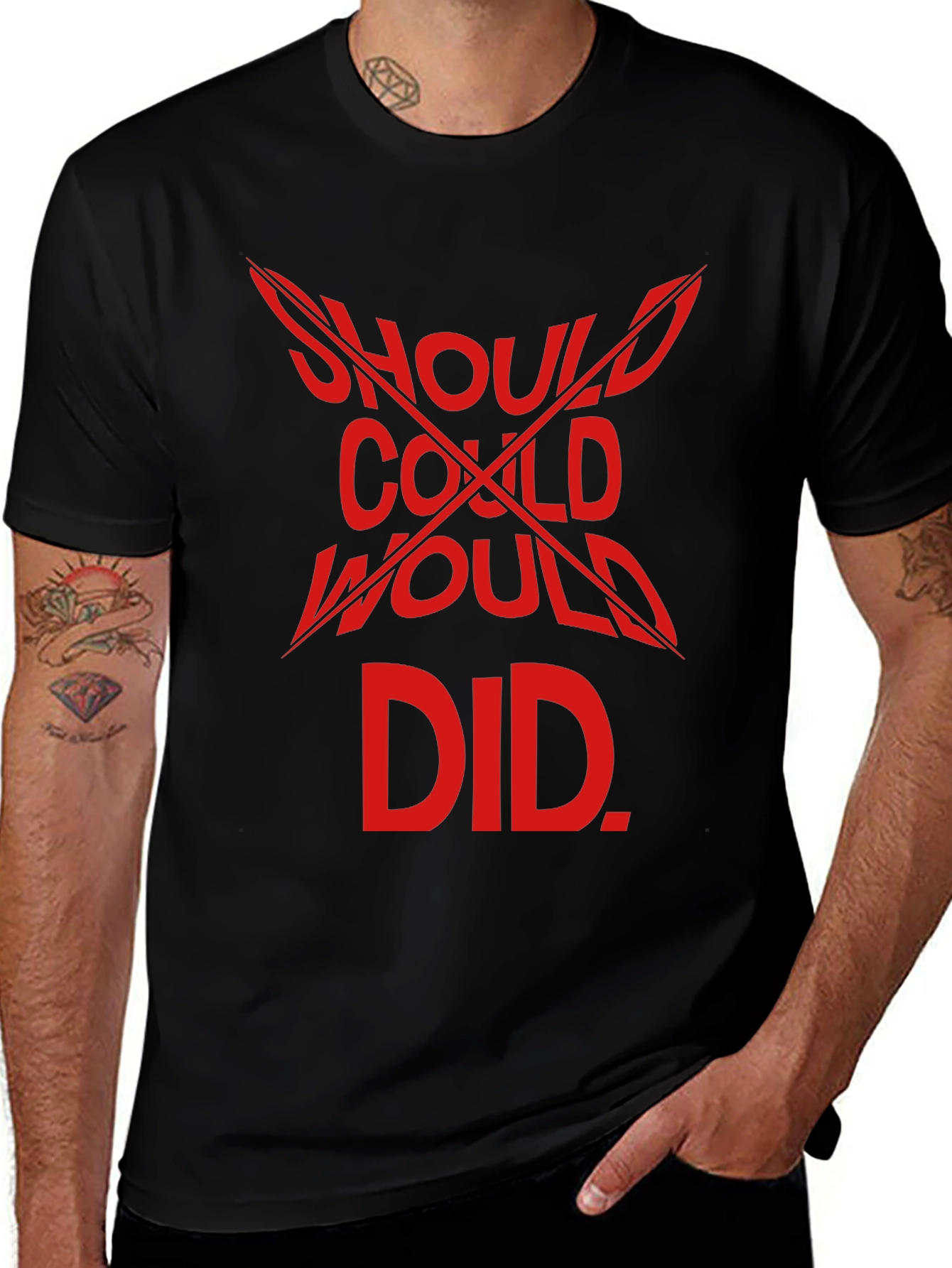 Should Could Would Did Graphic T-Shirt