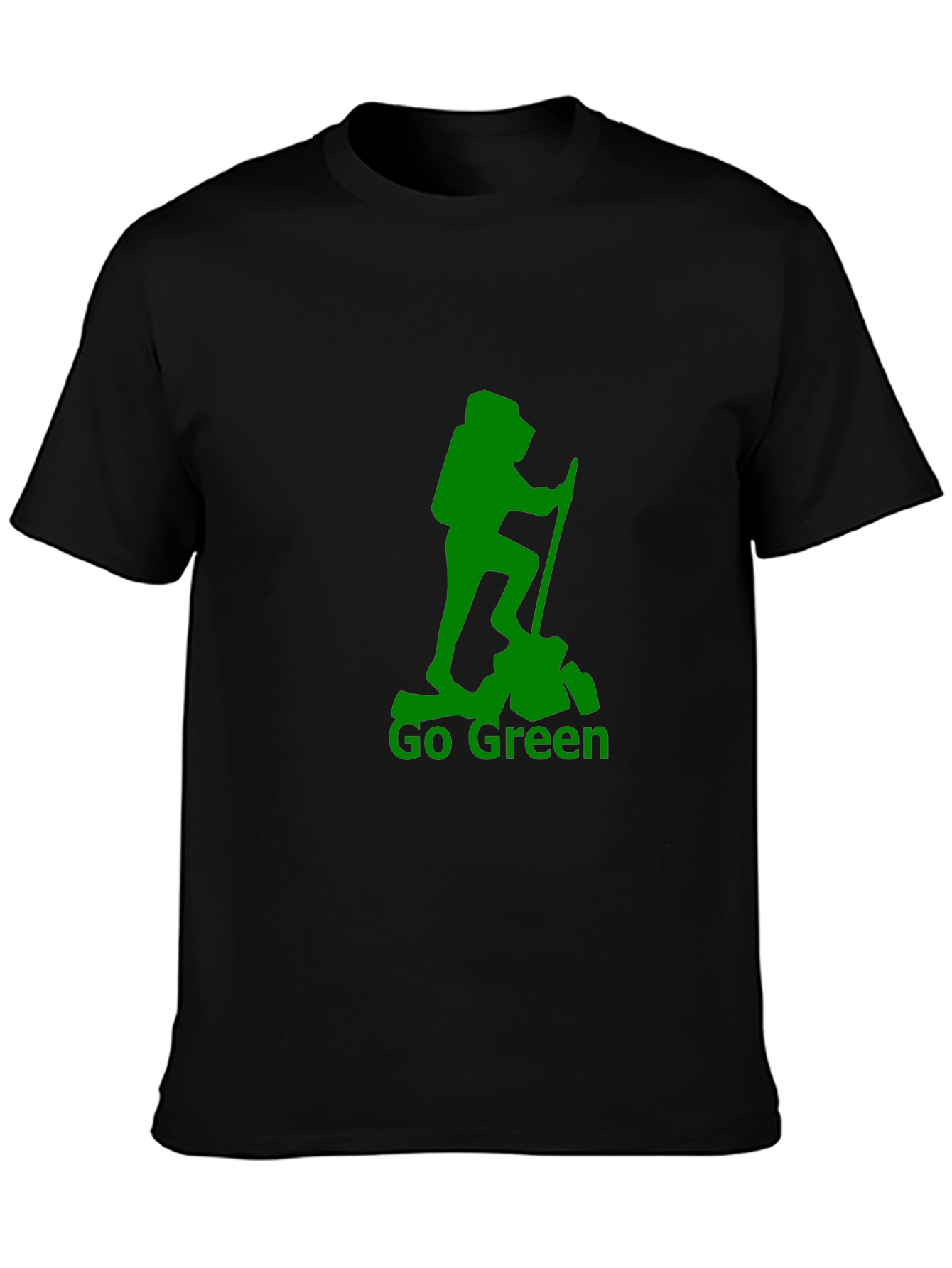 Go Green Hiking T-Shirt - Black