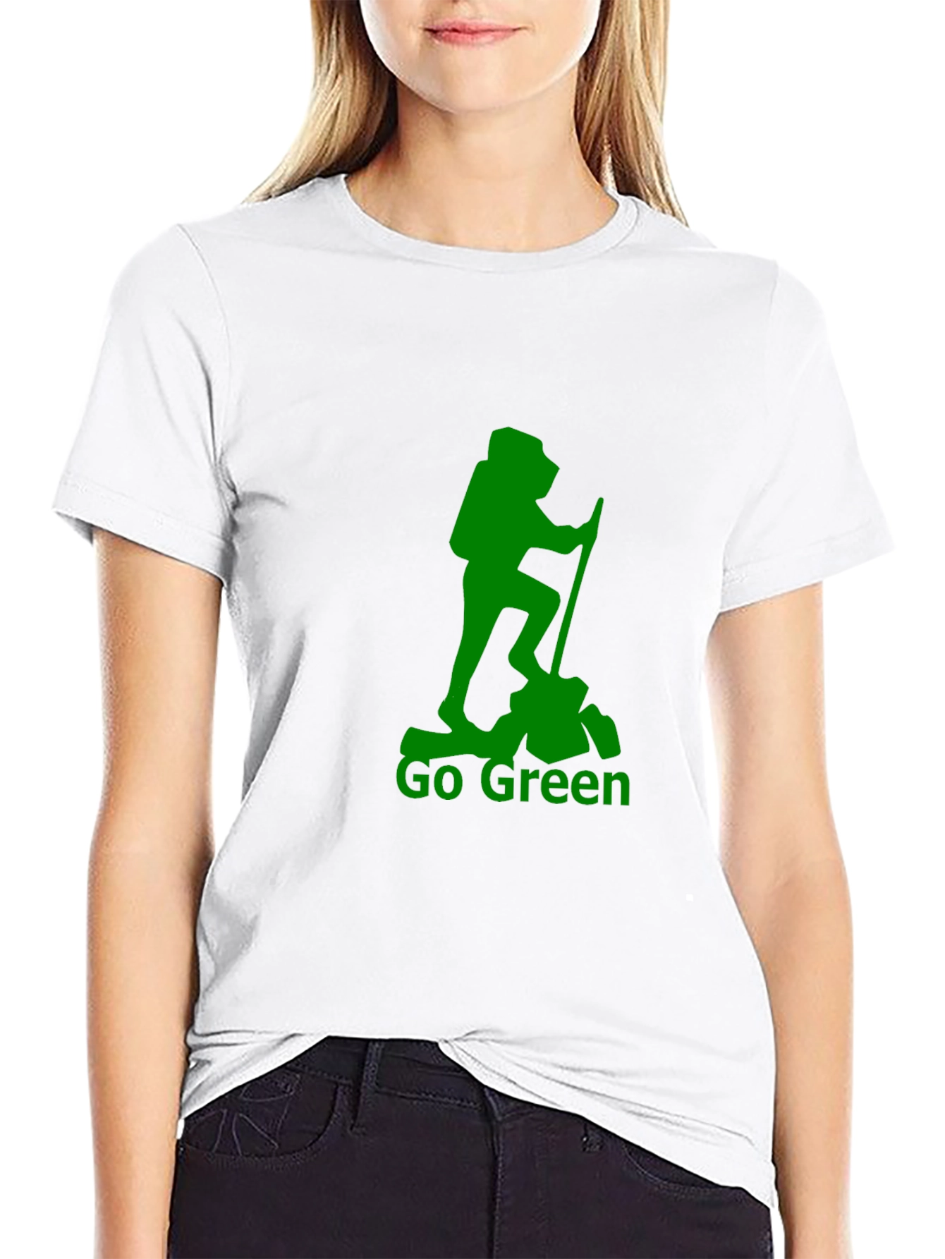 Go Green Hiking T-Shirt - Black
