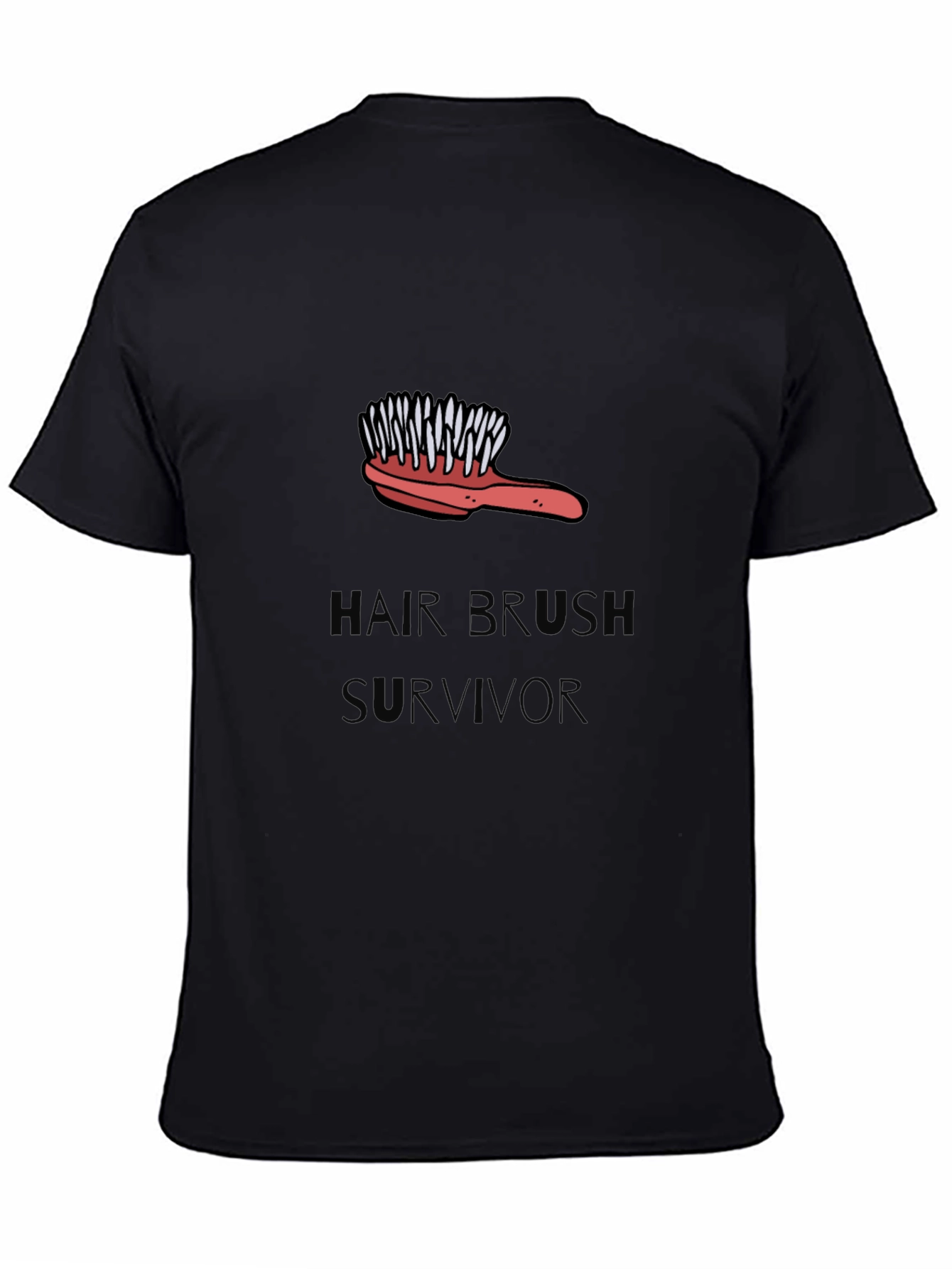 Hair Brush Survivor Graphic Tee
