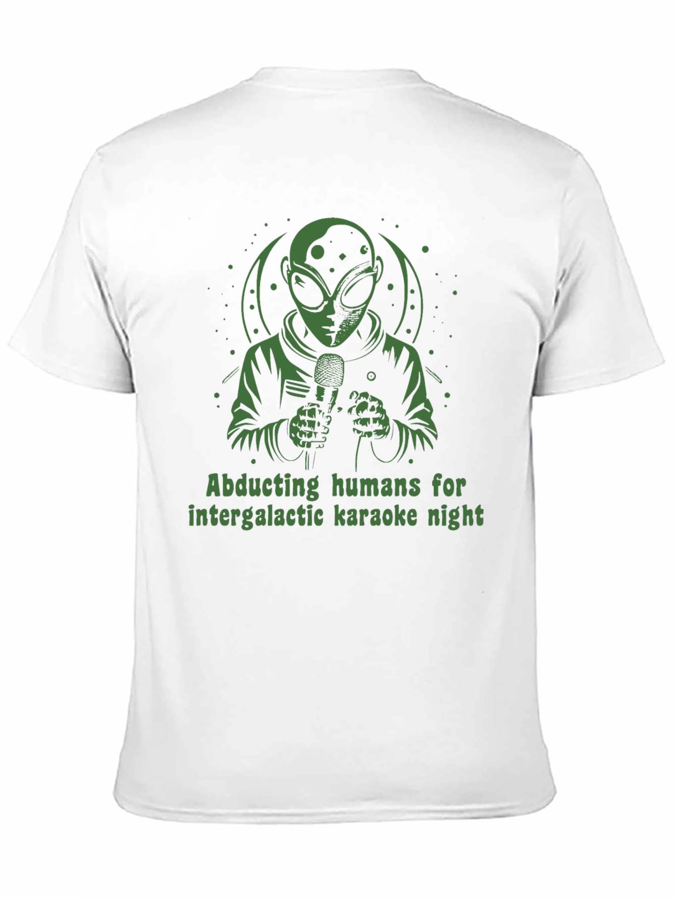 Intergalactic Karaoke T-Shirt: Alien Abduction Humor