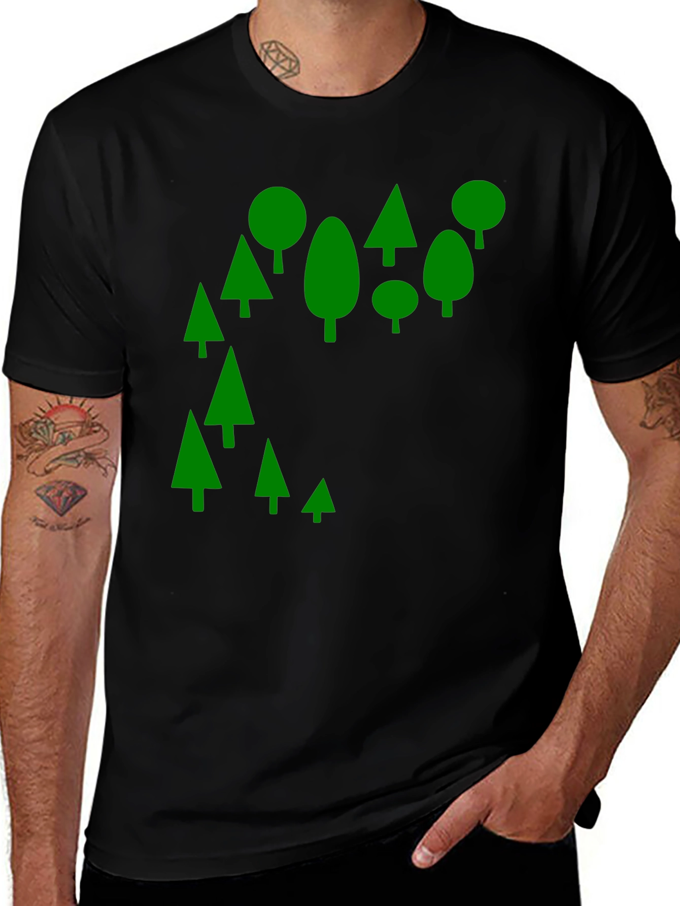 Green Forest Tee - Stylish Nature Design