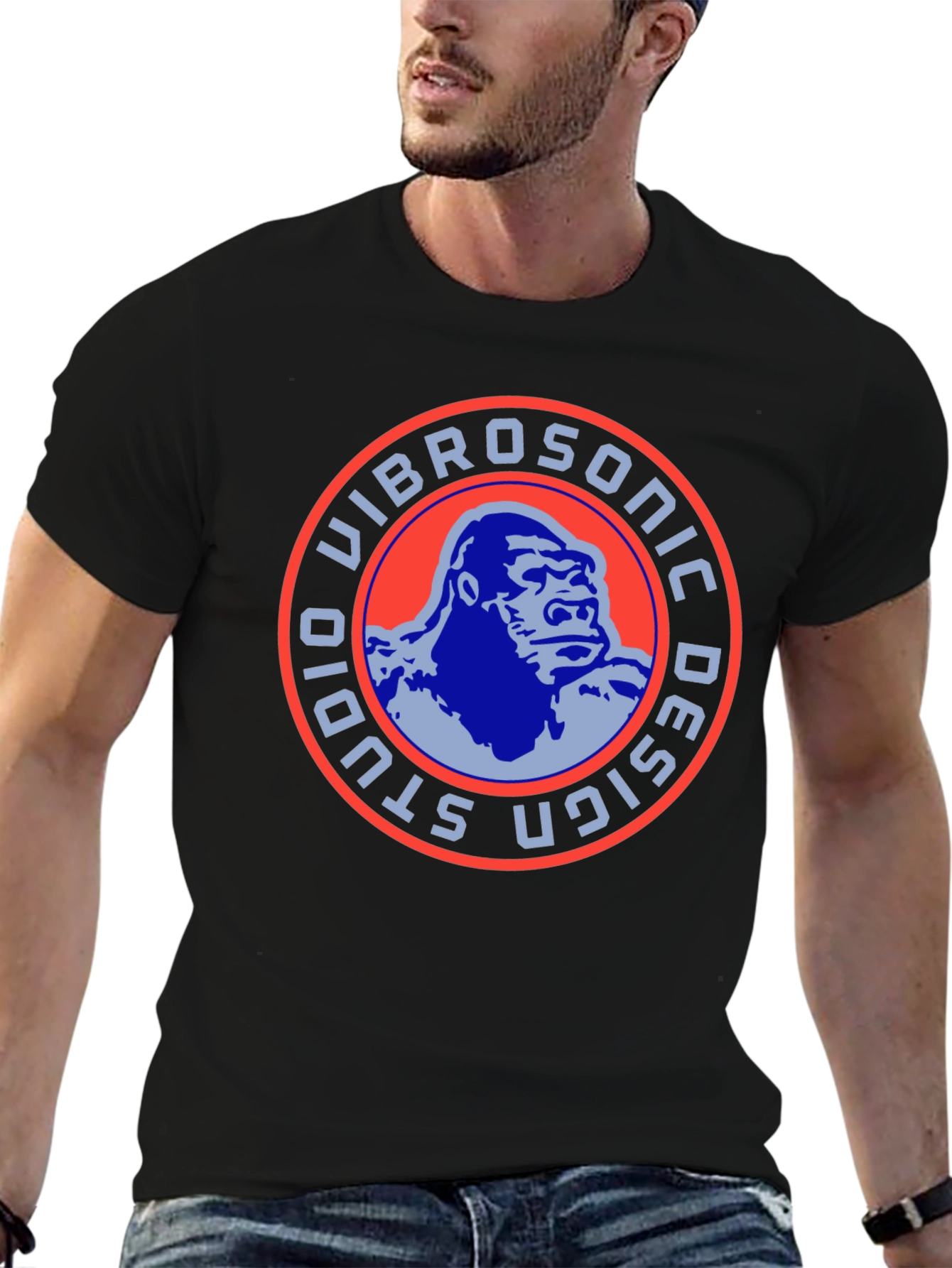 Vibrosonic Studio Design Gorilla Graphic Tee - Black