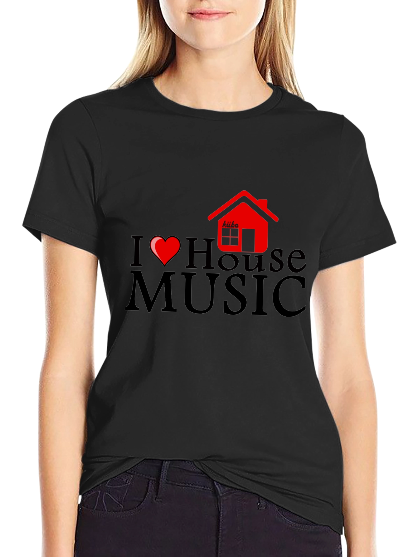 I Love House Music Graphic Tee