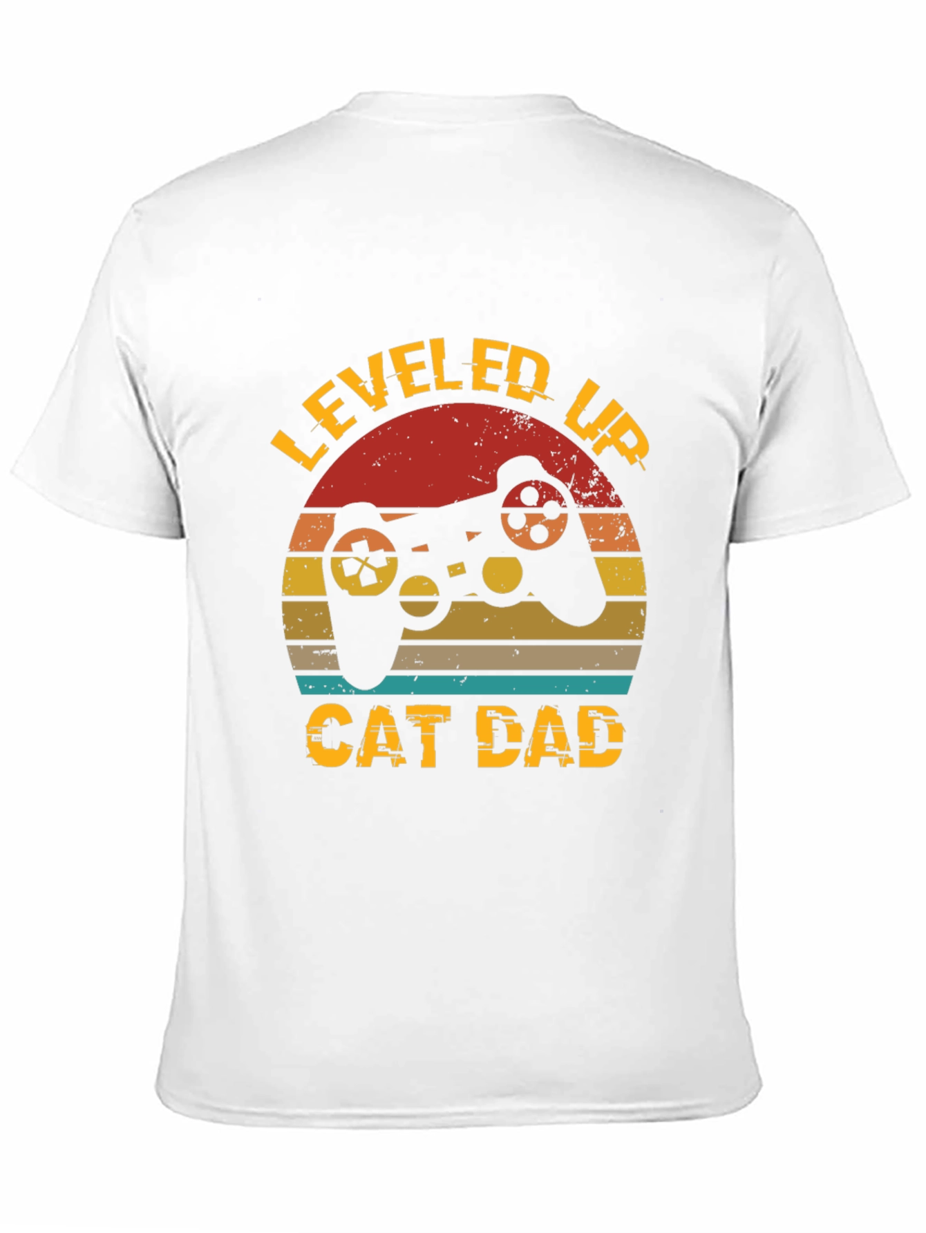Leveled Up Cat Dad T-Shirt