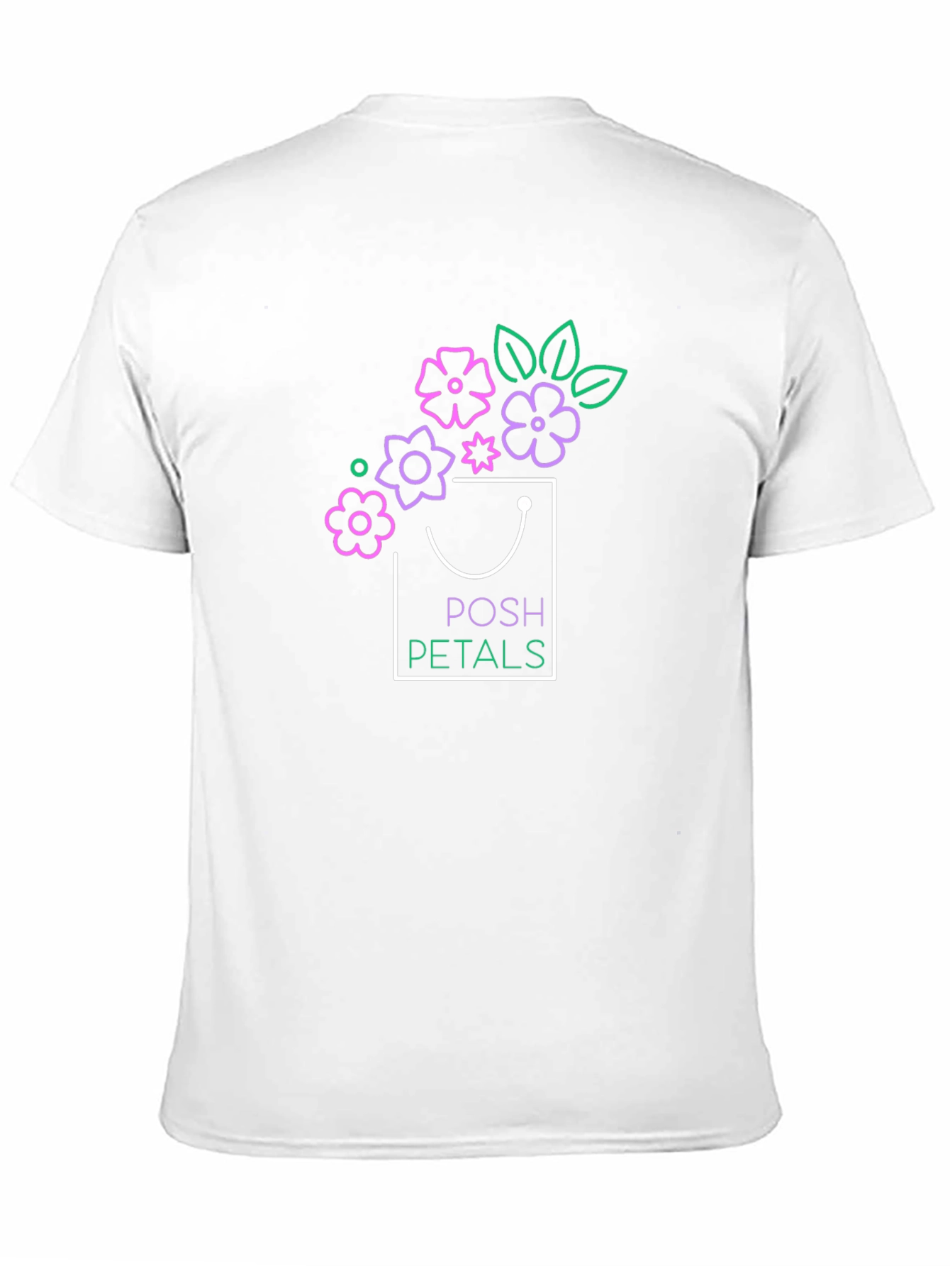 Posh Petals Graphic T-Shirt - Black