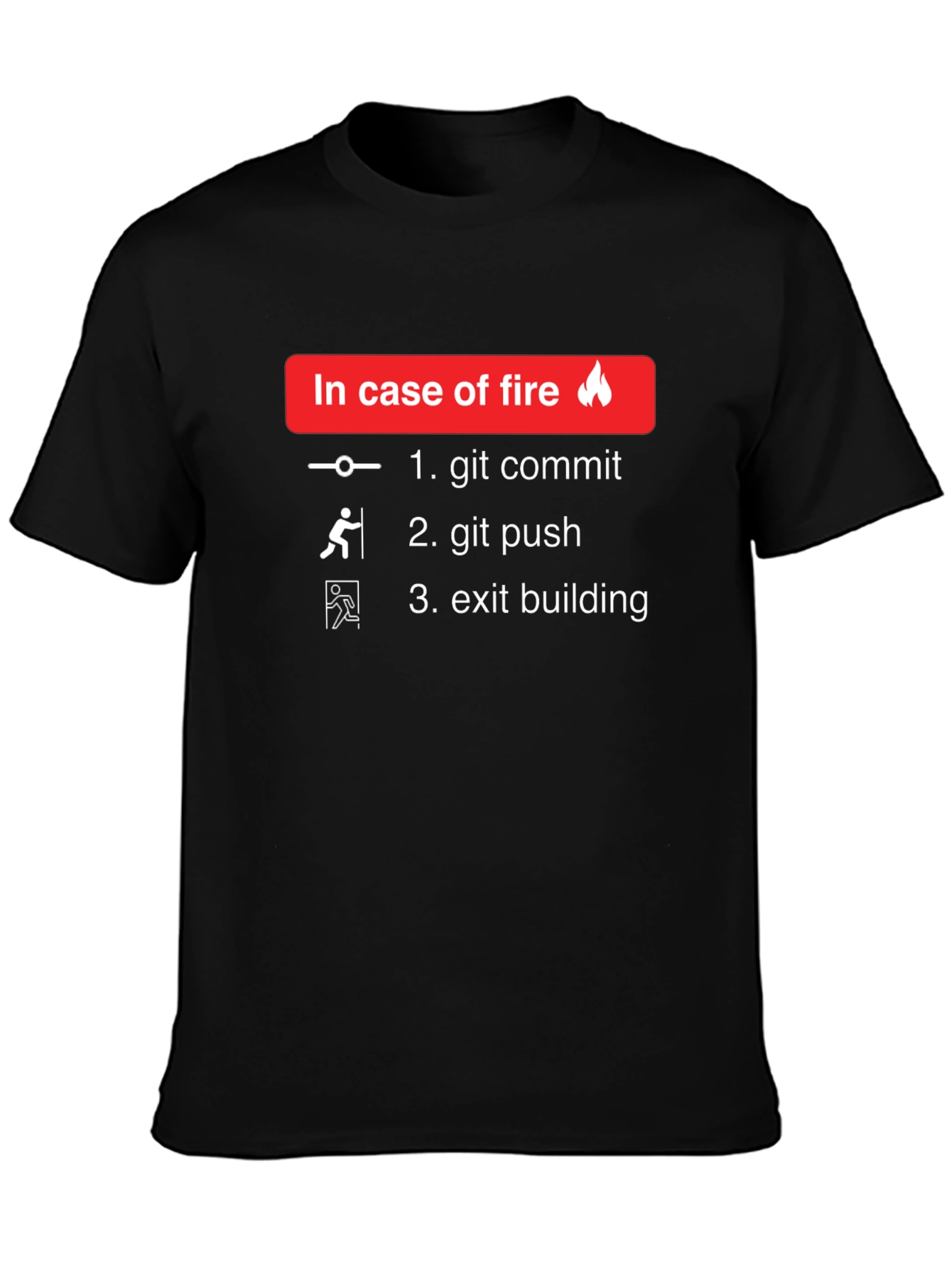 In Case Of Fire Funny Coder T-Shirt