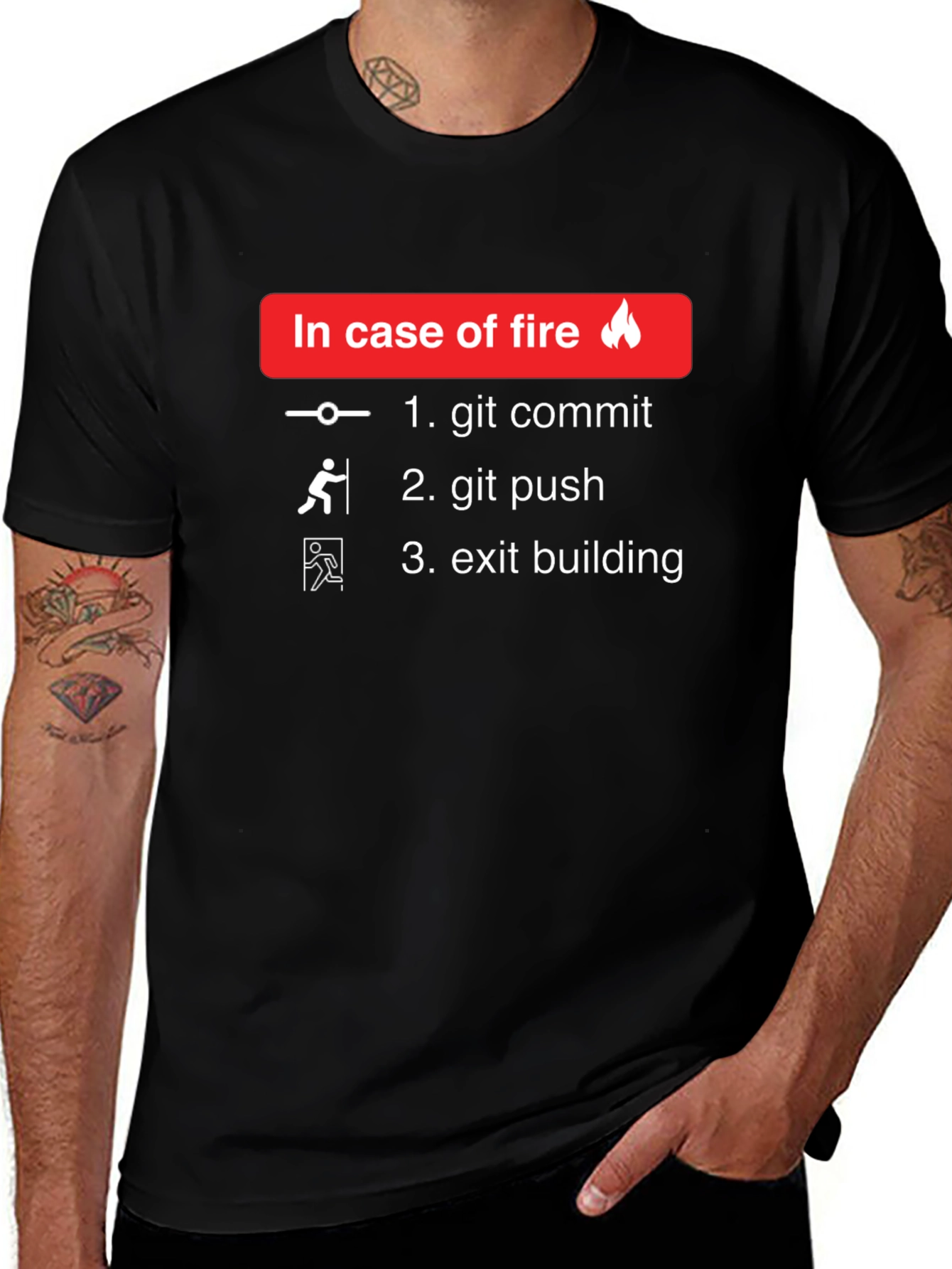 In Case Of Fire Funny Coder T-Shirt