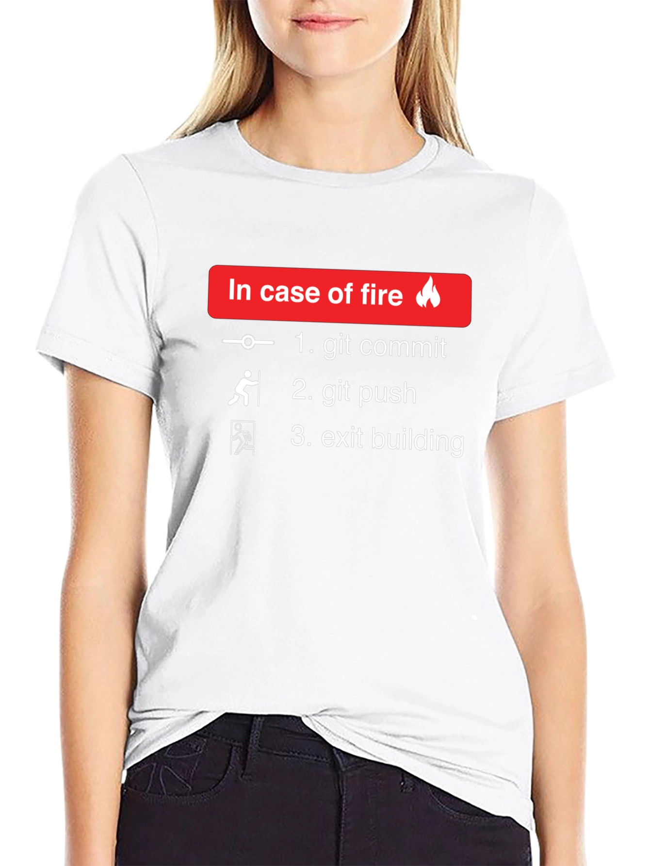 In Case Of Fire Funny Coder T-Shirt