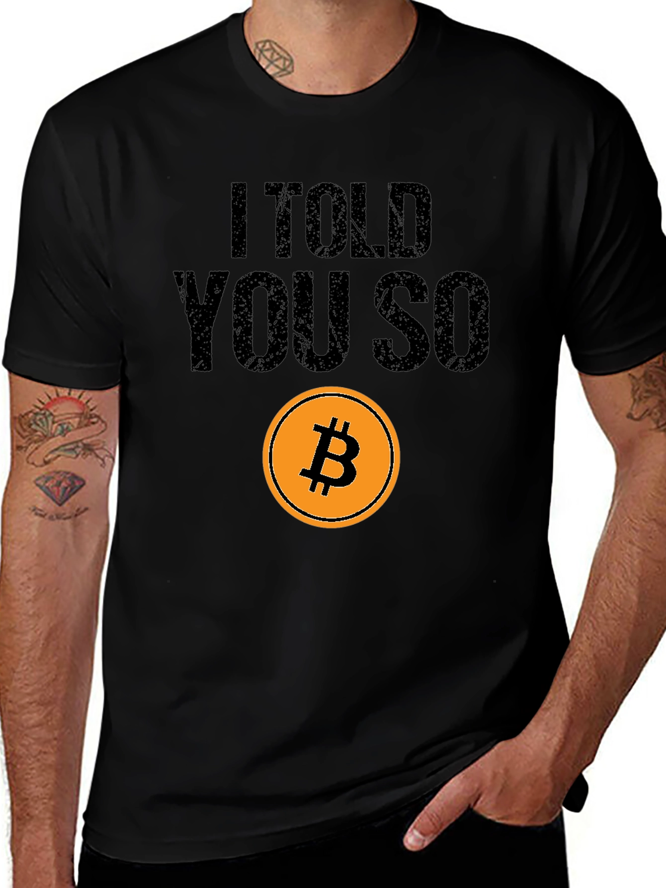 Bitcoin I Told You So Black T-Shirt