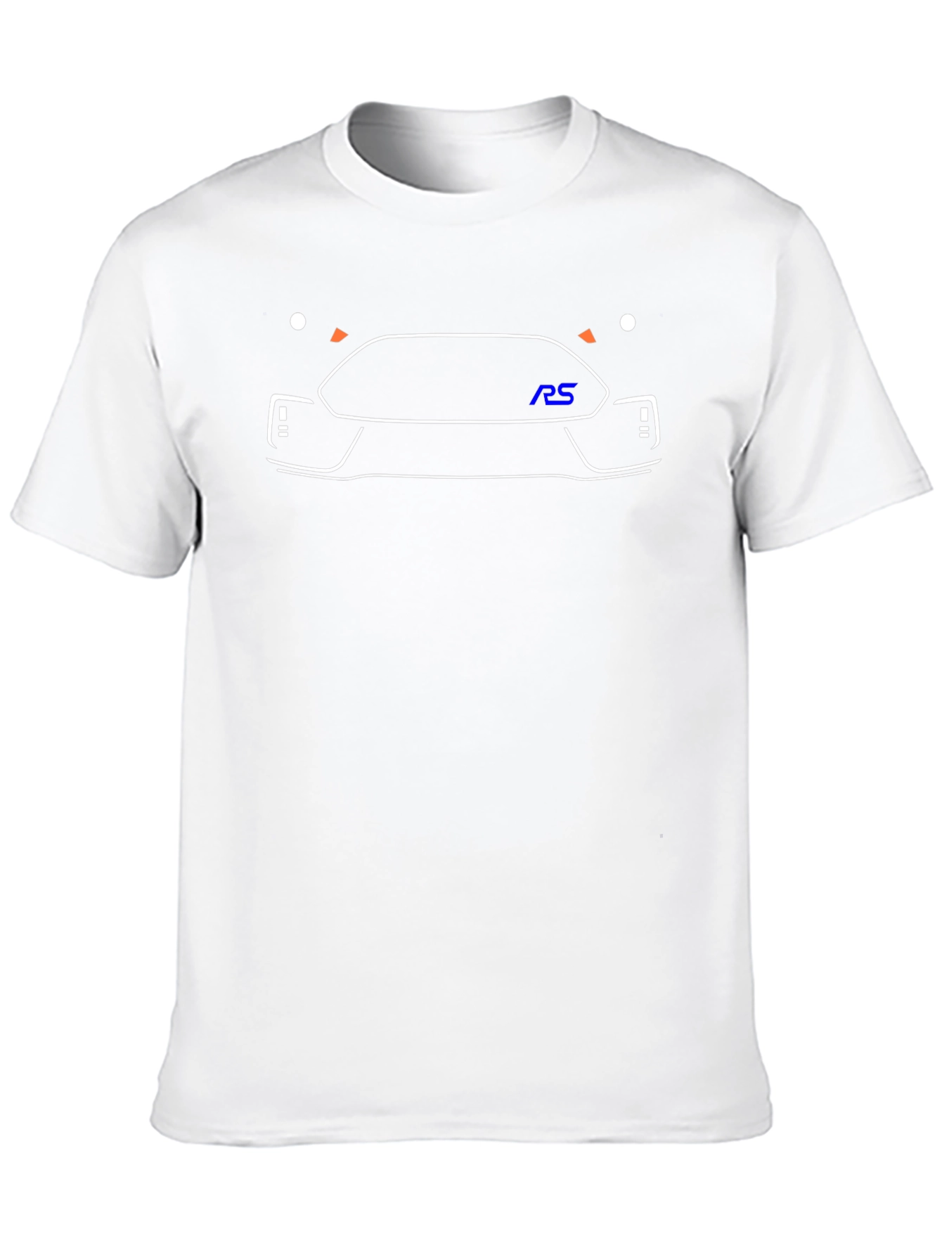 Ford Focus RS Outline Graphic T-Shirt - Black
